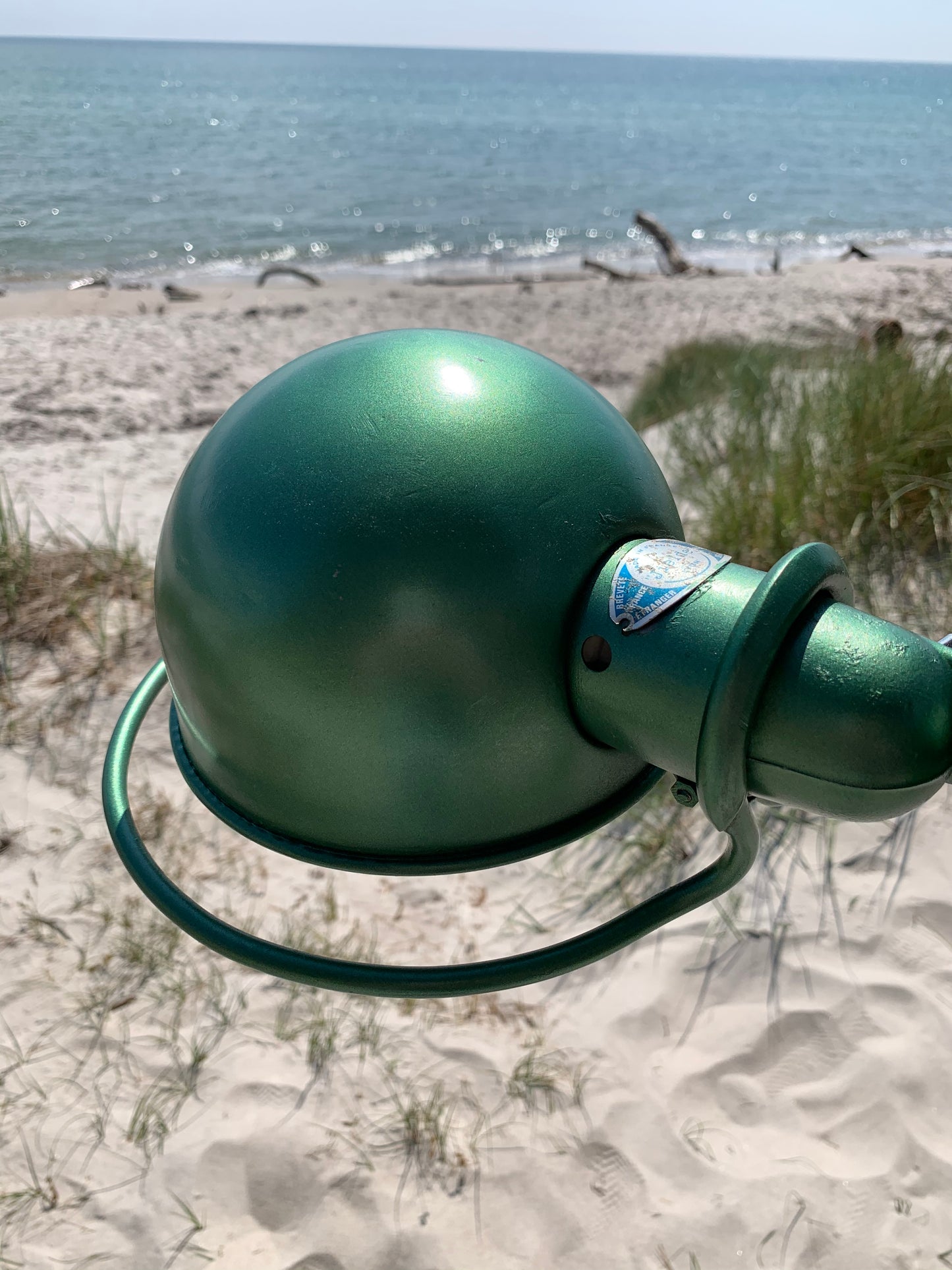 Jieldé lampa med 4 armar - Grön med strömbrytare