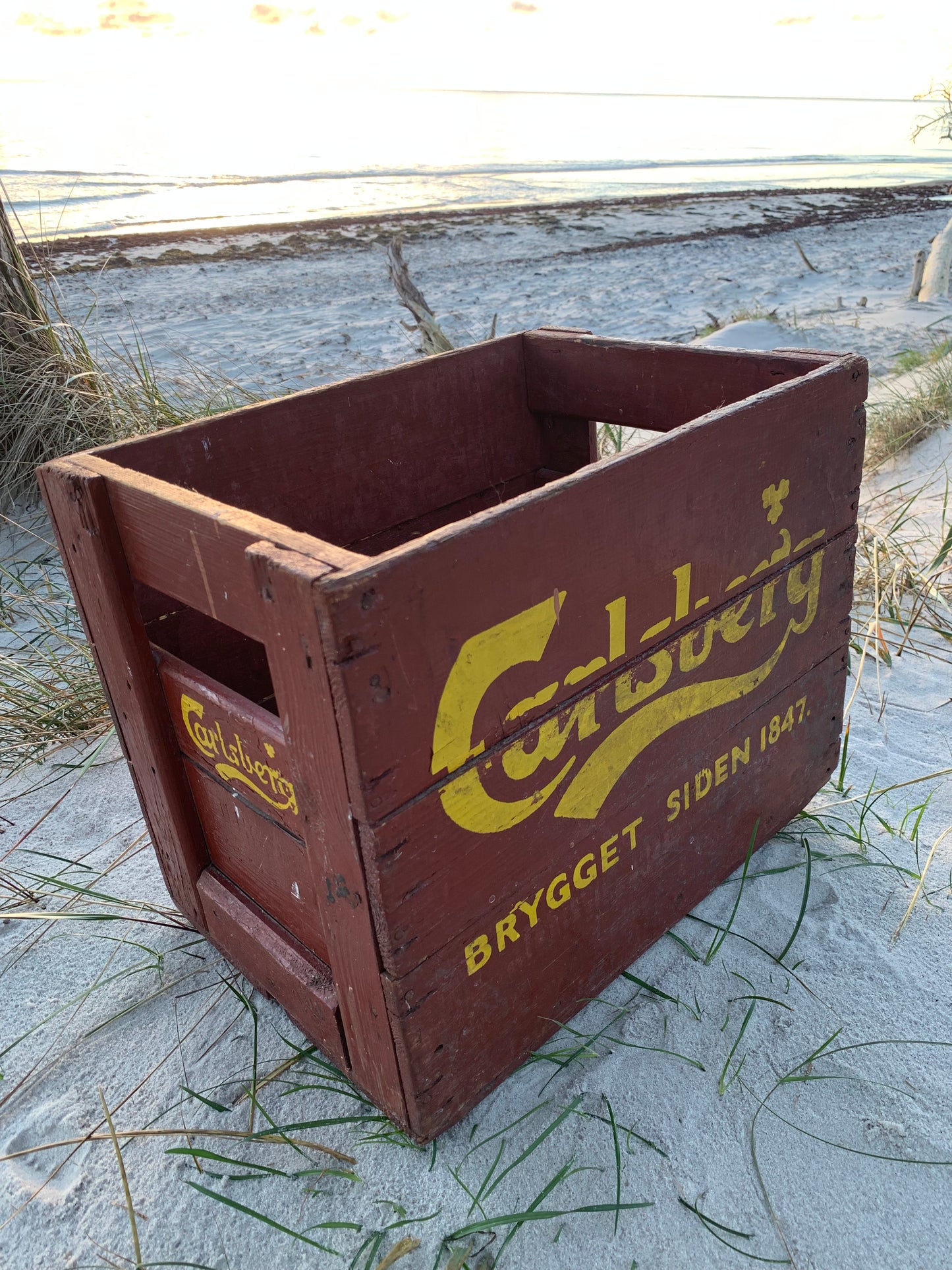 Gammal Carlsberg öllåda