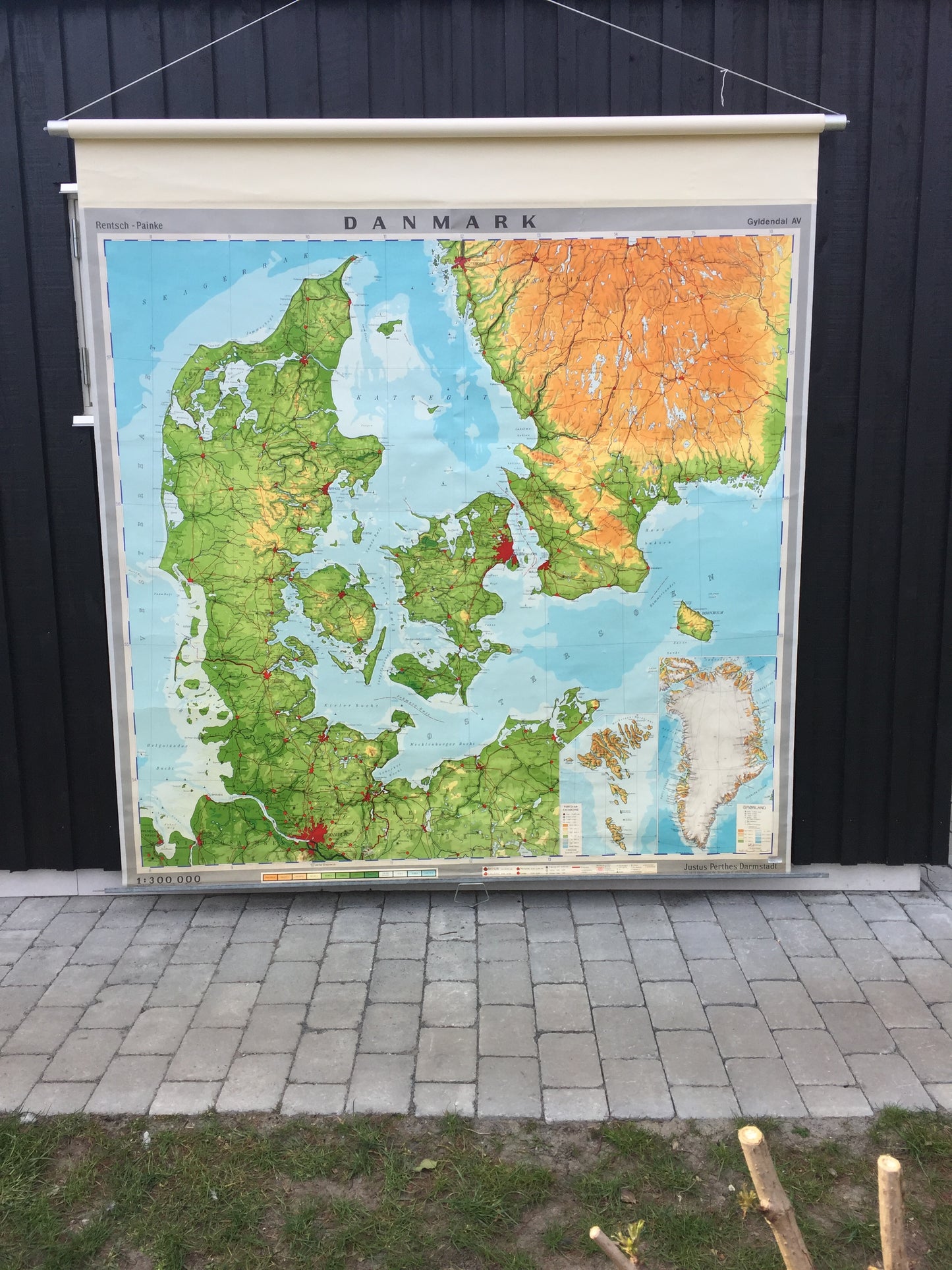 Karta över Danmark