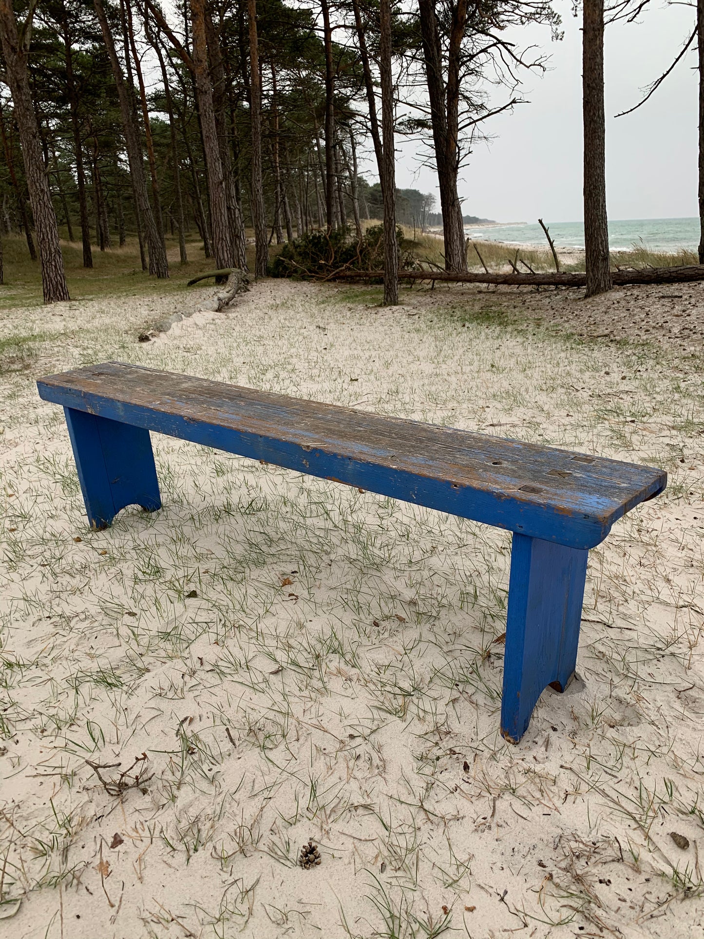 Bänk med vacker patina