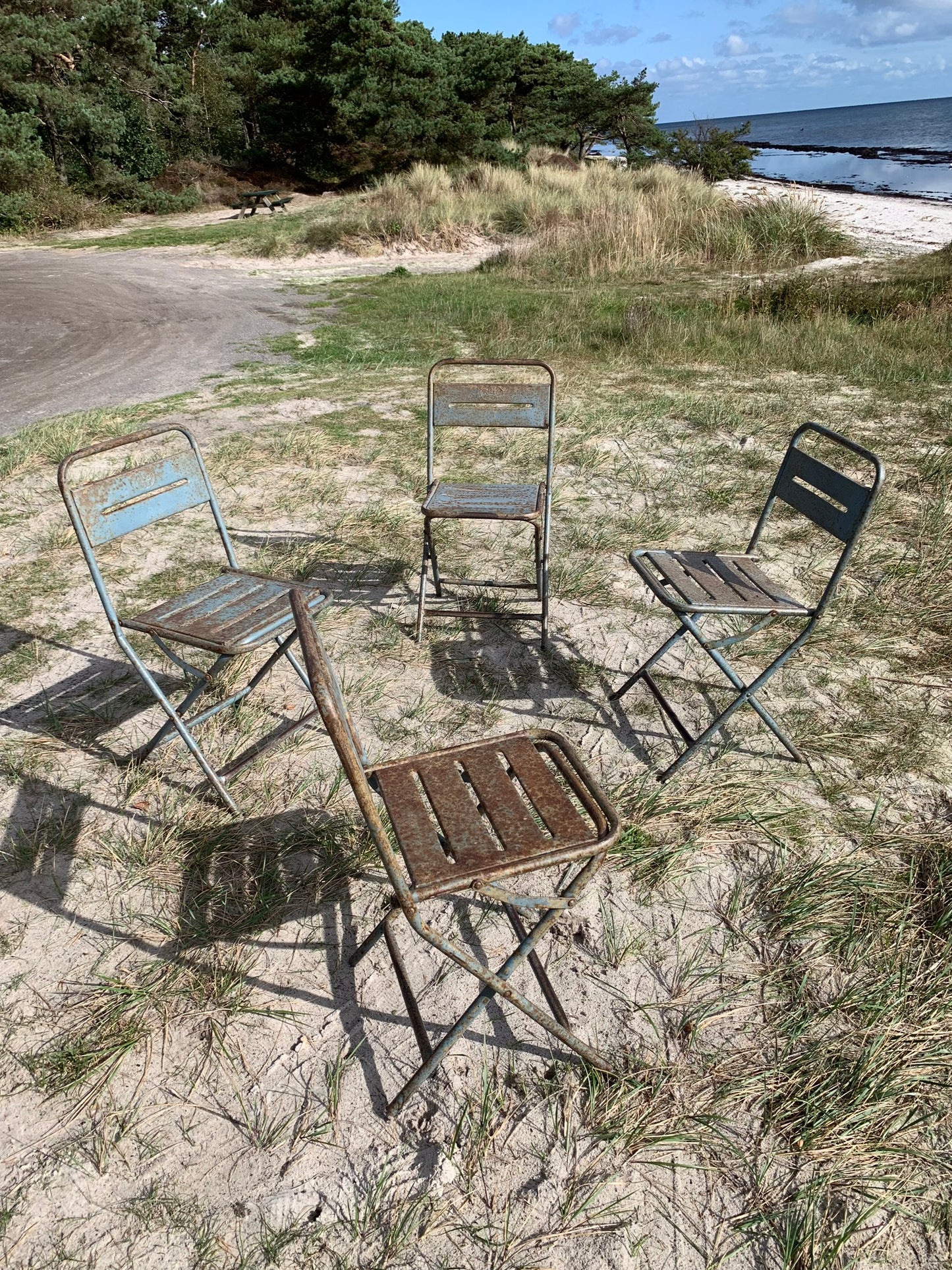 Raw fällstol med patina - priset är pr PCS.