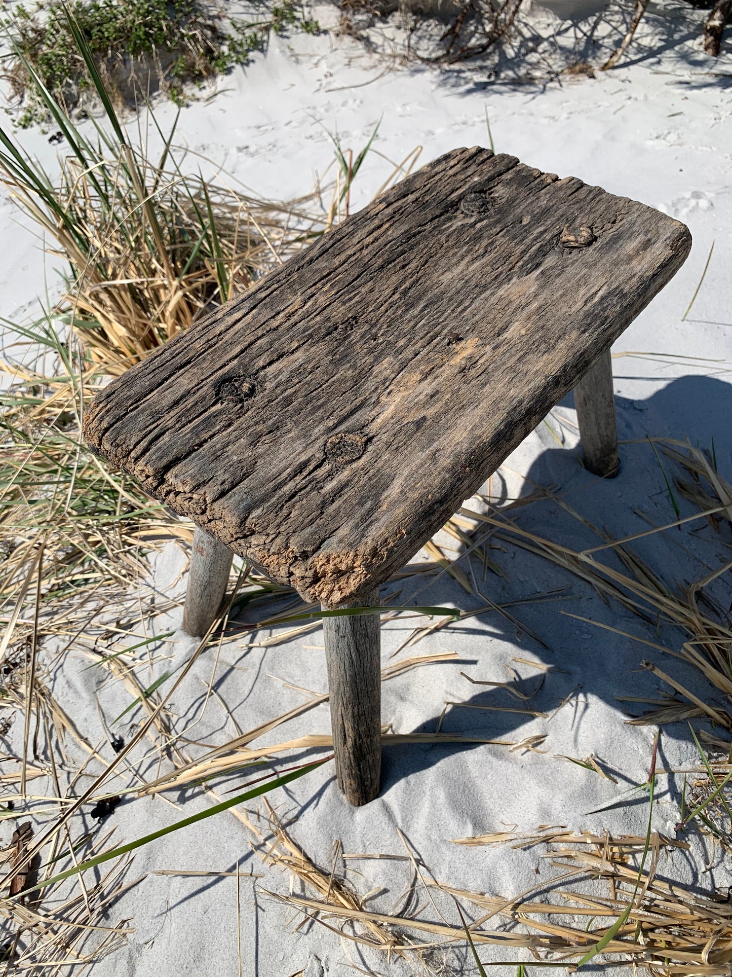 Liten pall med patina