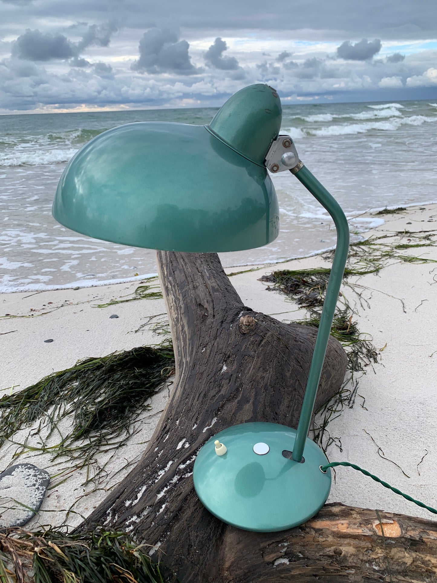 Helo vintage lampa - Grön
