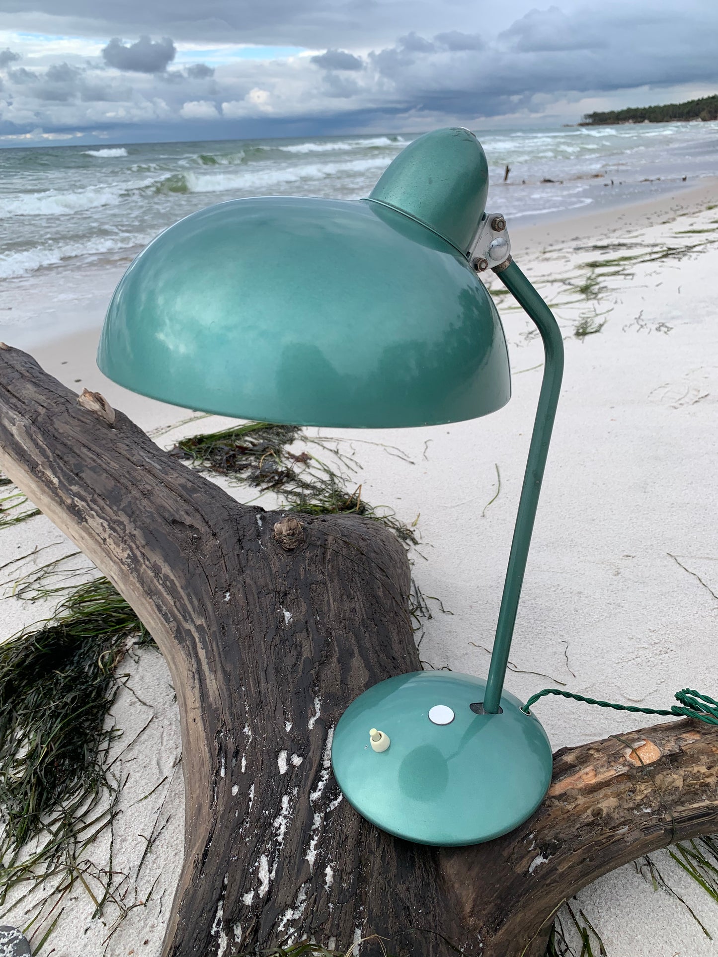 Helo vintage lampa - Grön