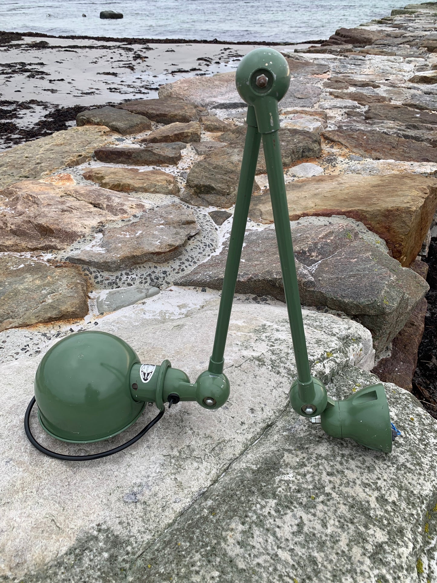 Jieldé vägg-/taklampa med två armar - Grön