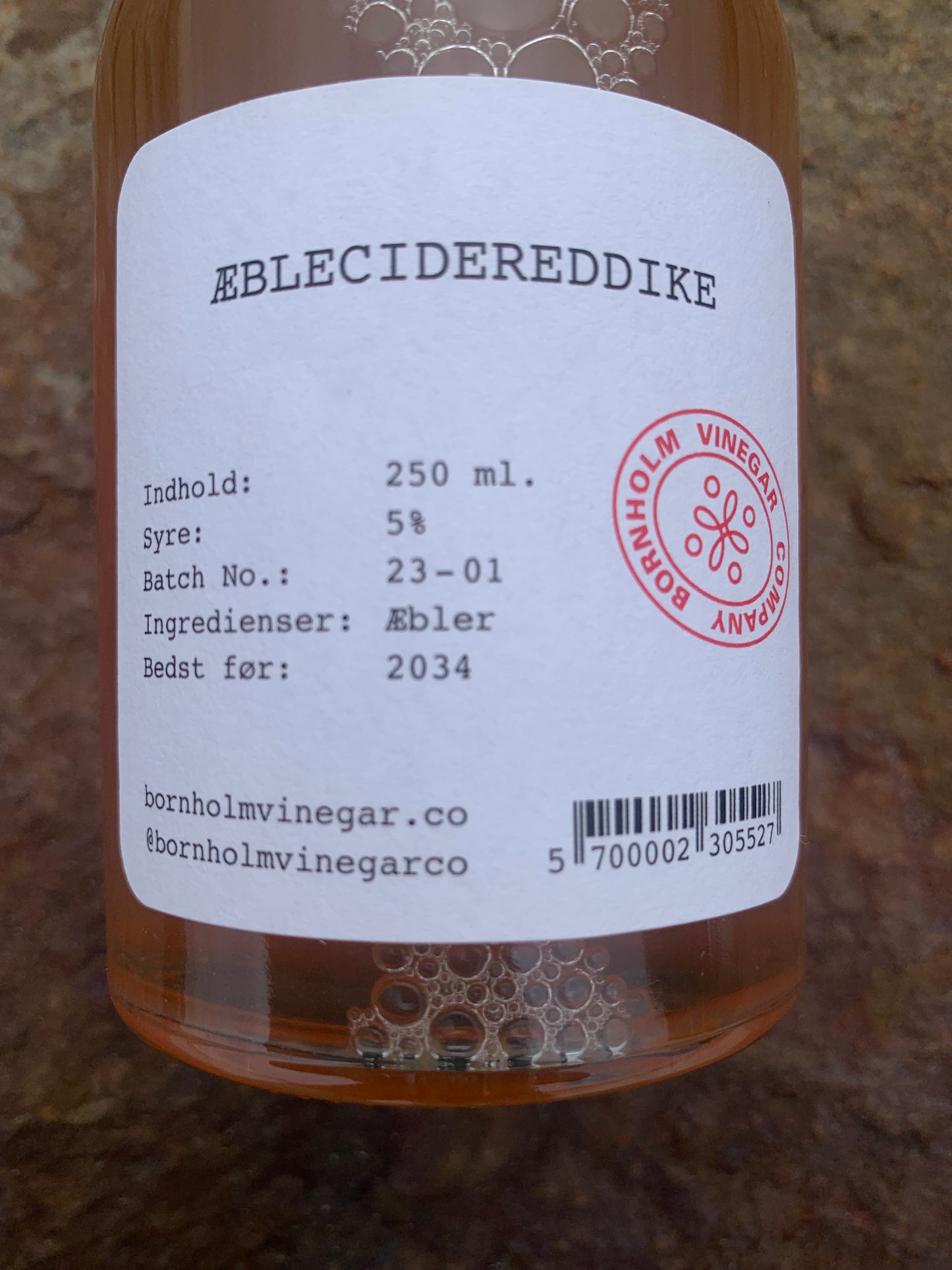 BORNHOLM VINEGAR COMPANY - ÄPPELCIDERVINÄGER 250 ml.