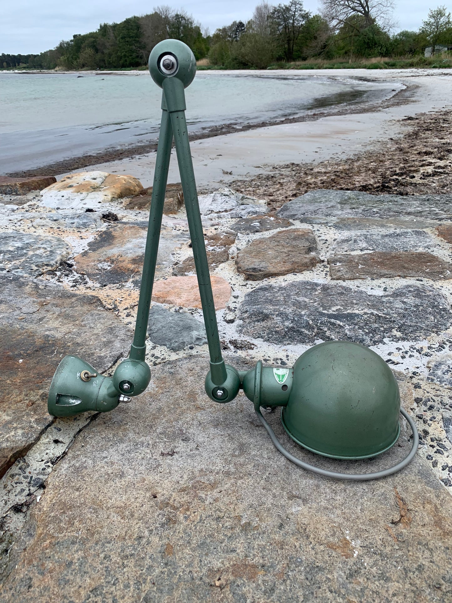 Jieldé vägg-/taklampa med 2 armar - Grön