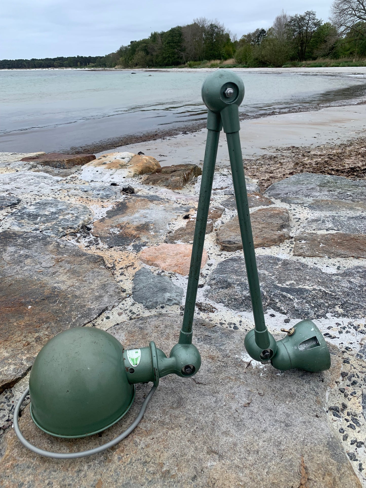 Jieldé vägg-/taklampa med 2 armar - Grön