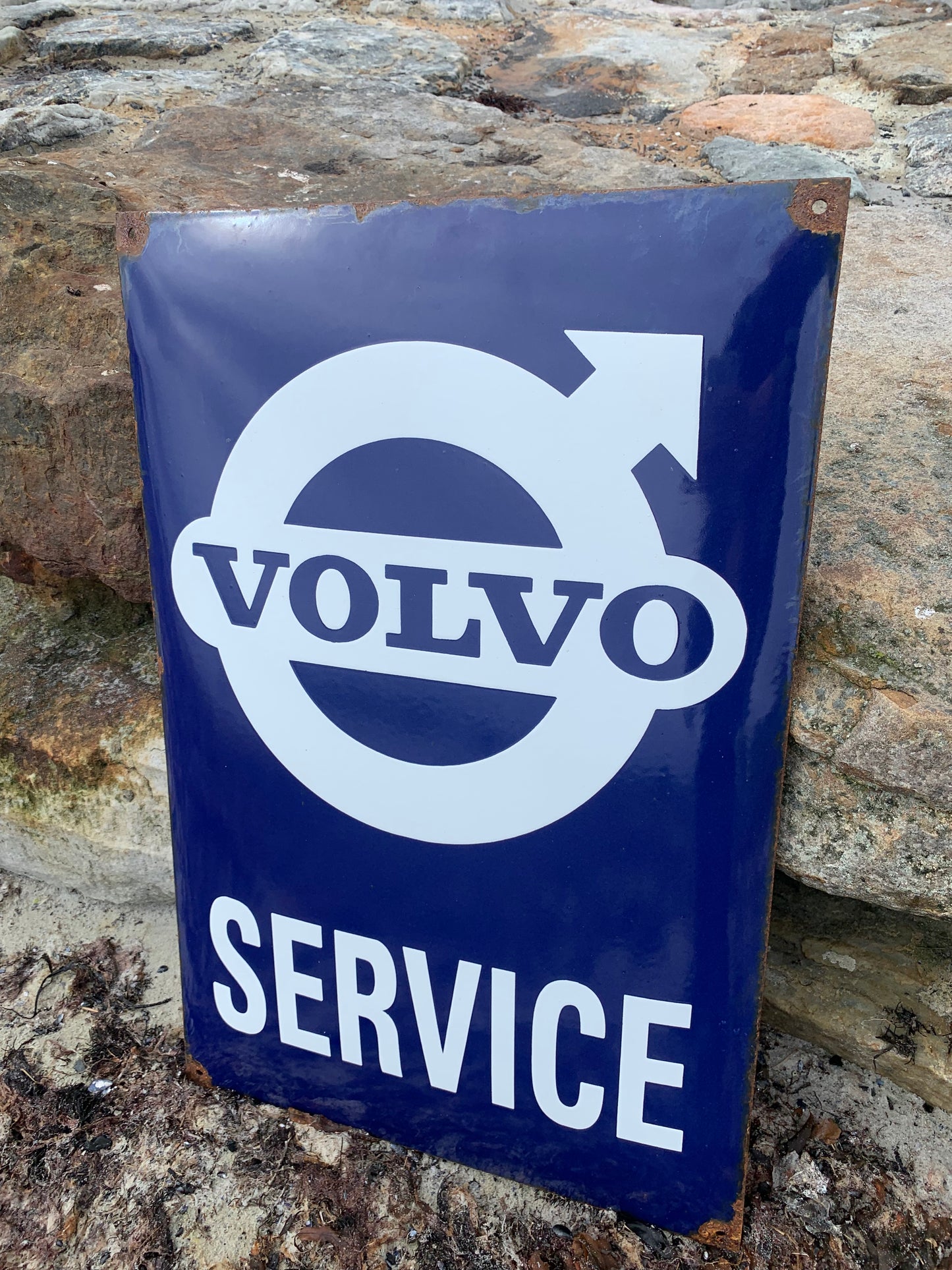 Volvo emaljskylt (kuplad)