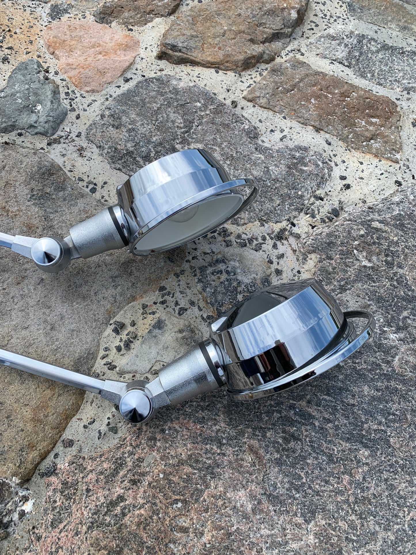 Sällsynt Jieldé vägg-/taklampa i krom