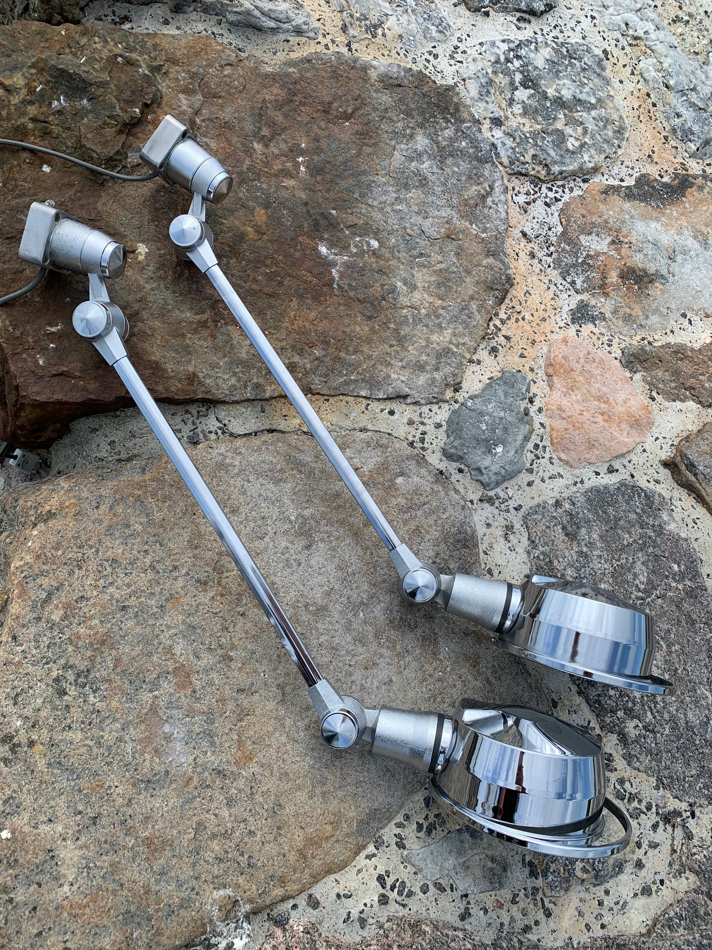 Sällsynt Jieldé vägg-/taklampa i krom