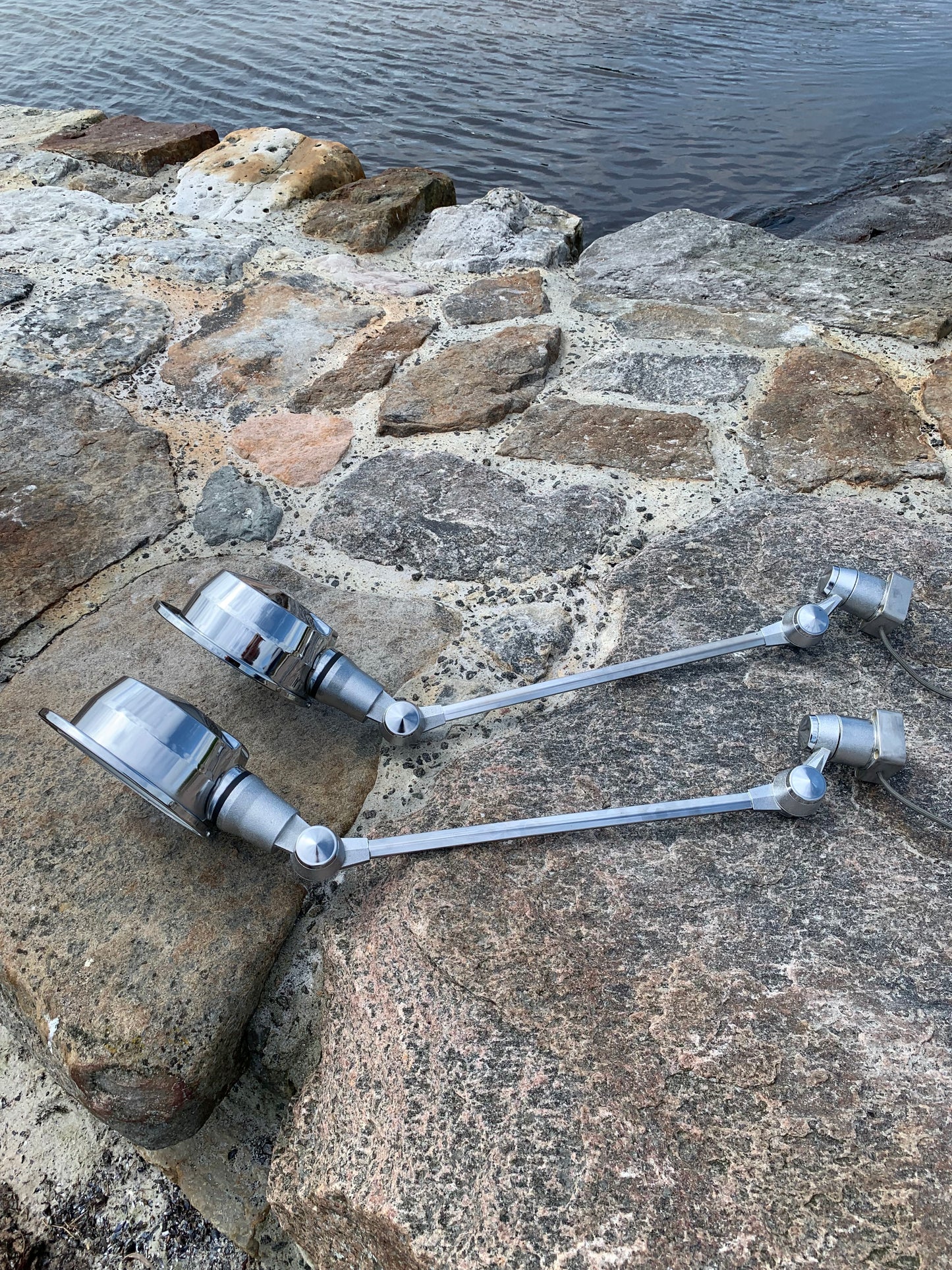 Sällsynt Jieldé vägg-/taklampa i krom