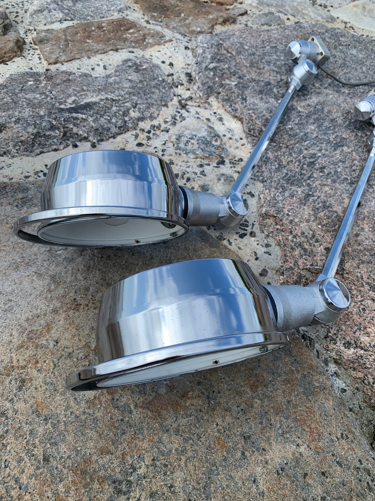 Sällsynt Jieldé vägg-/taklampa i krom