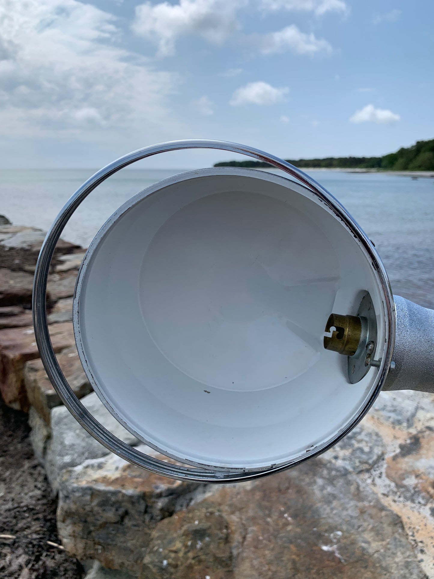 Sällsynt Jieldé vägg-/taklampa i krom