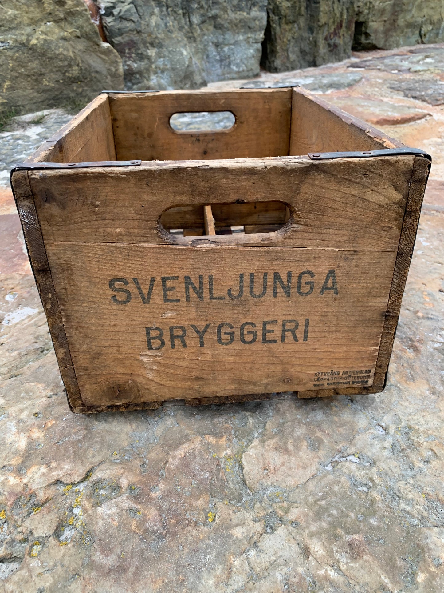 Trälåda från Svenljunga bryggeri