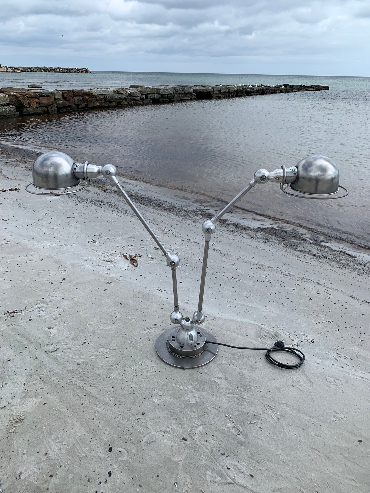 Jieldé bords-/vägg-/taklampa med dubbelfäste och 2 x 2 armar