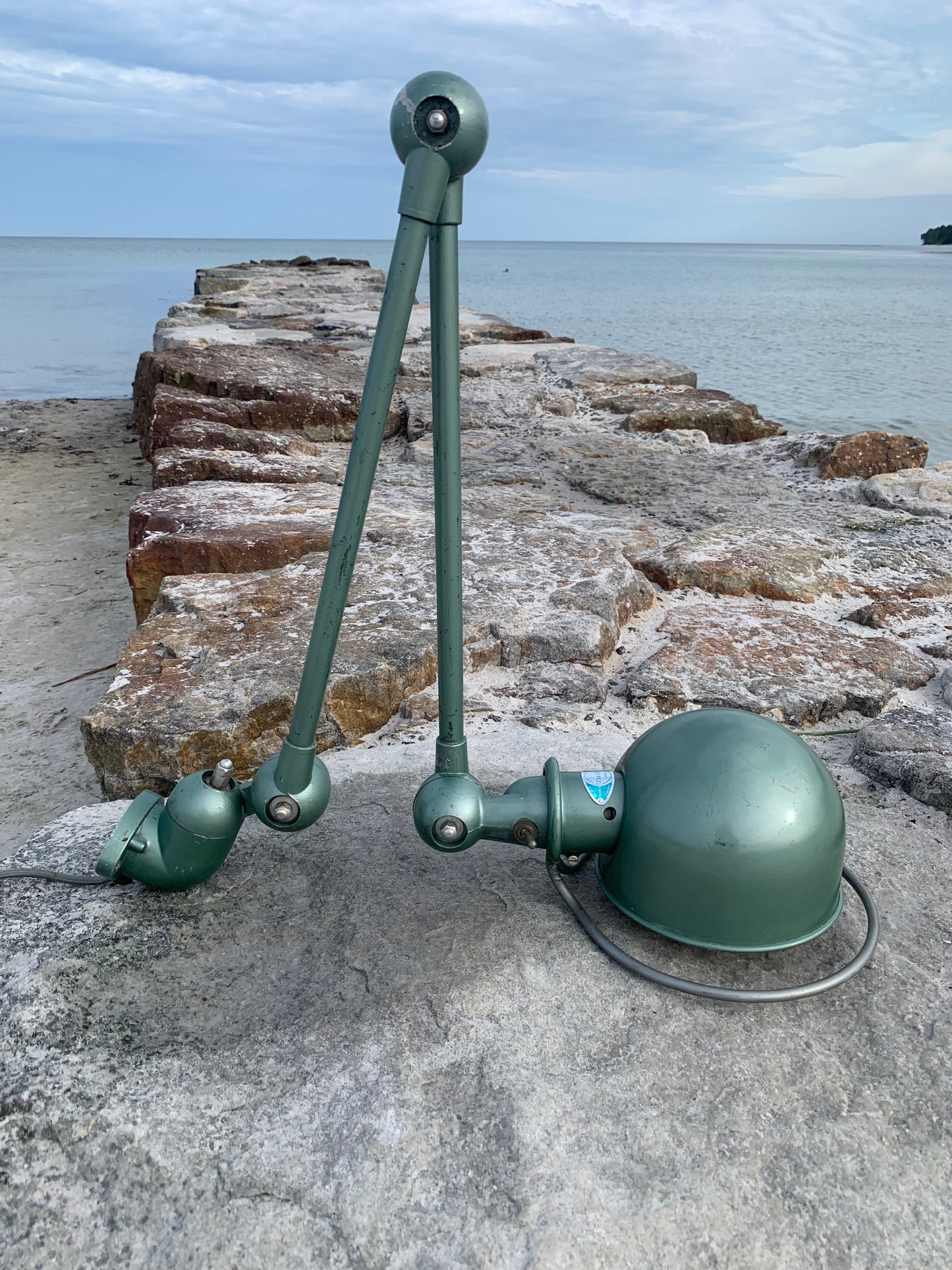 Jieldé vägg-/taklampa med två armar - Grön