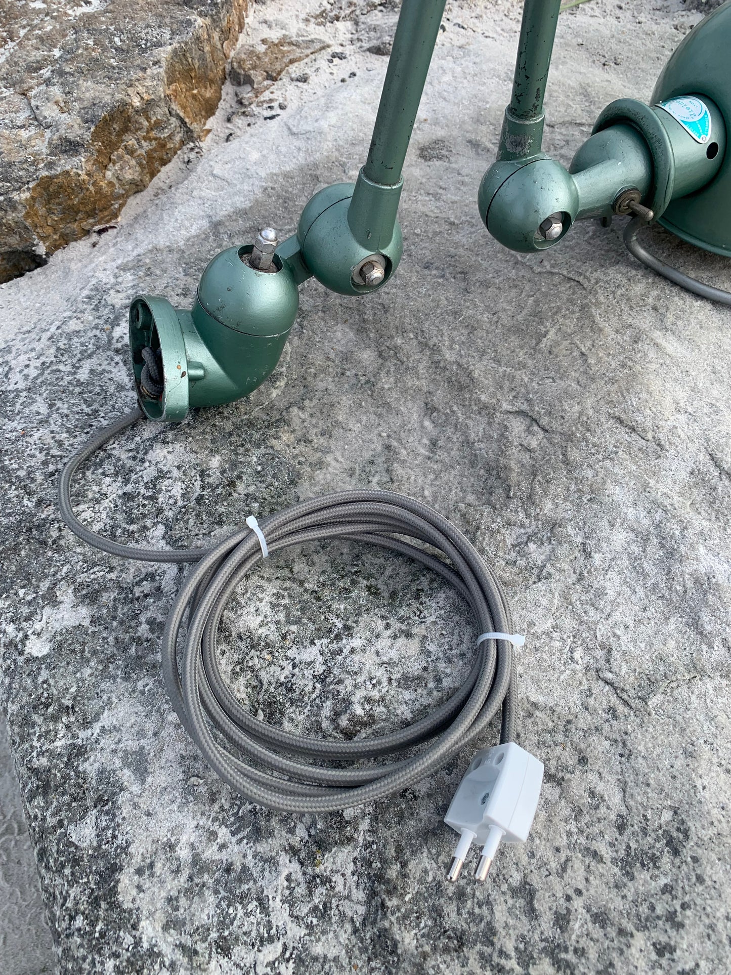 Jieldé vägg-/taklampa med två armar - Grön