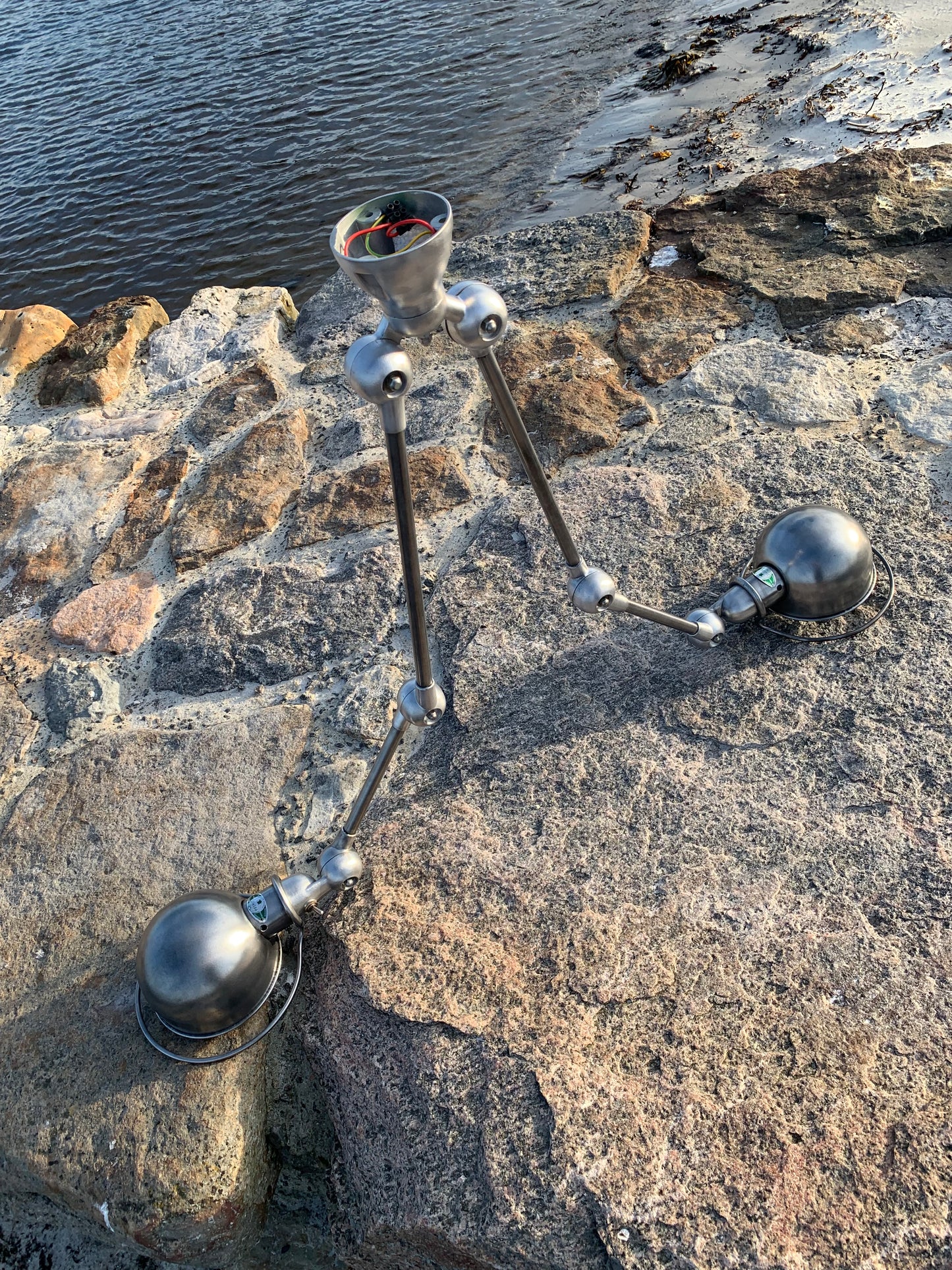 Jieldé taklampa med dubbelfäste och 2 x 2 armar