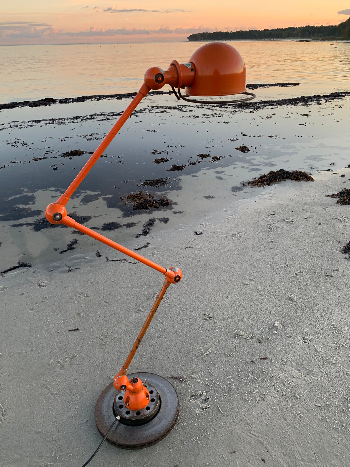 Jieldé bord/golvlampa med 3 armar - Orange