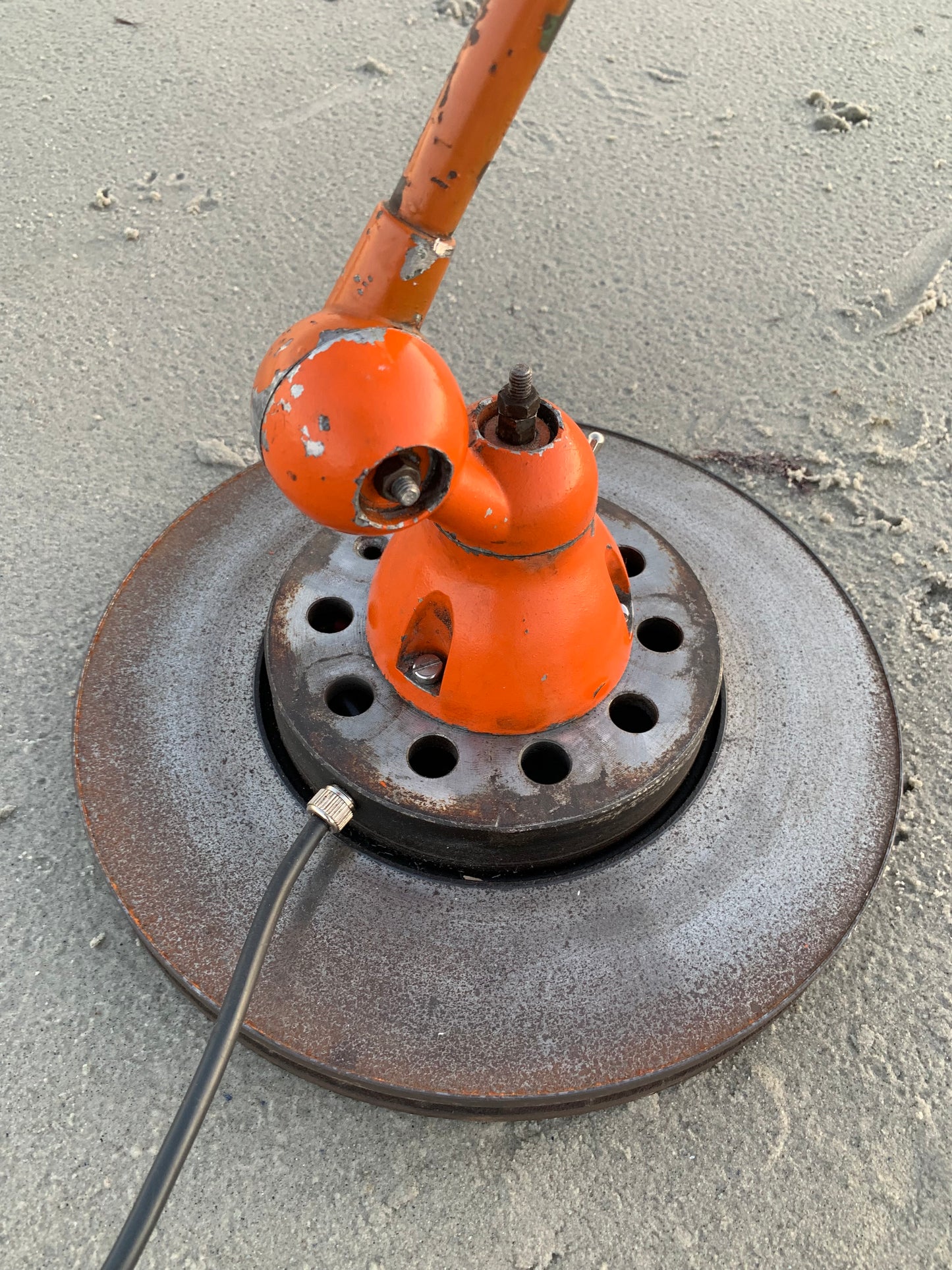 Jieldé bord/golvlampa med 3 armar - Orange