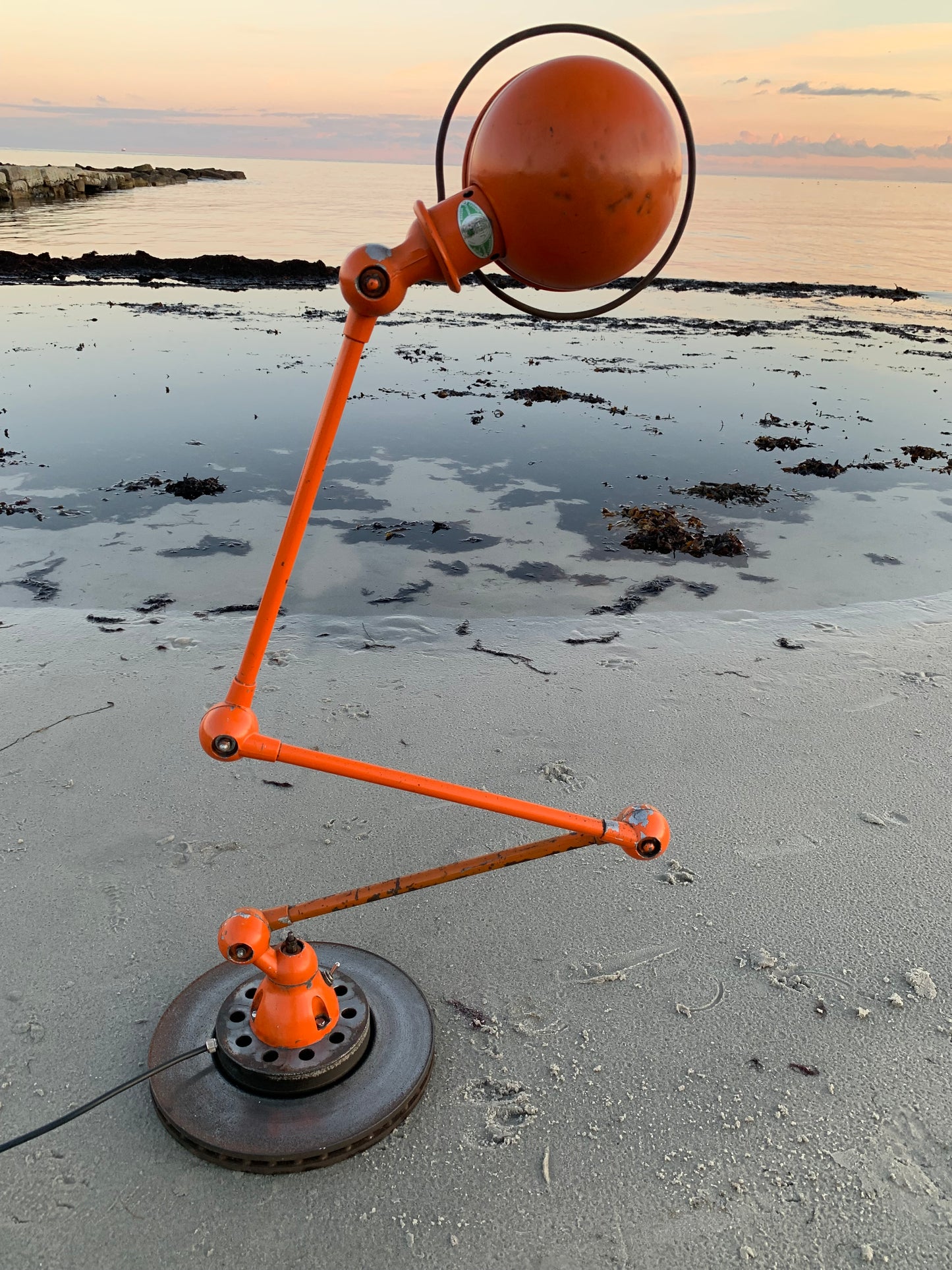 Jieldé bord/golvlampa med 3 armar - Orange