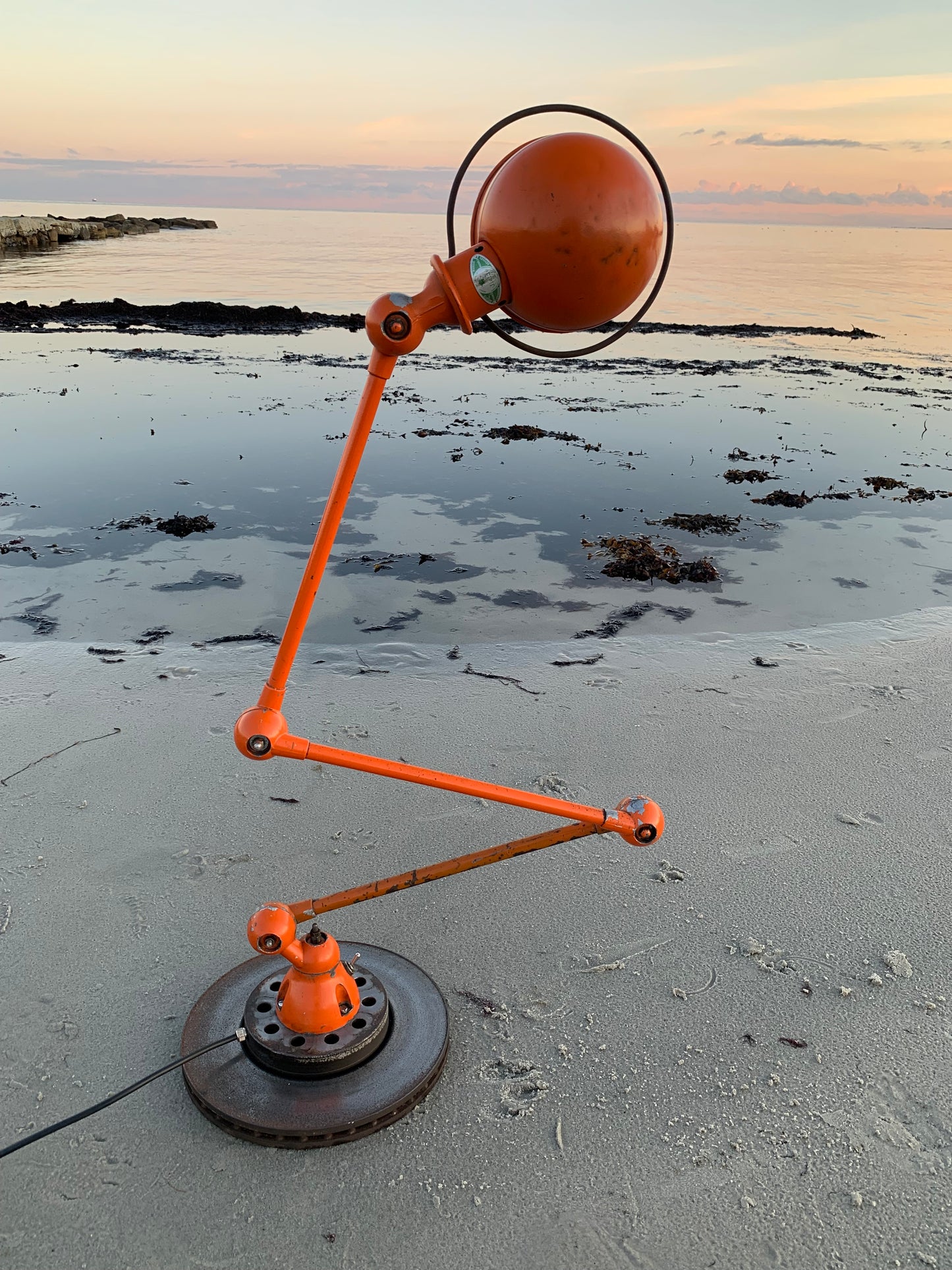 Jieldé bord/golvlampa med 3 armar - Orange