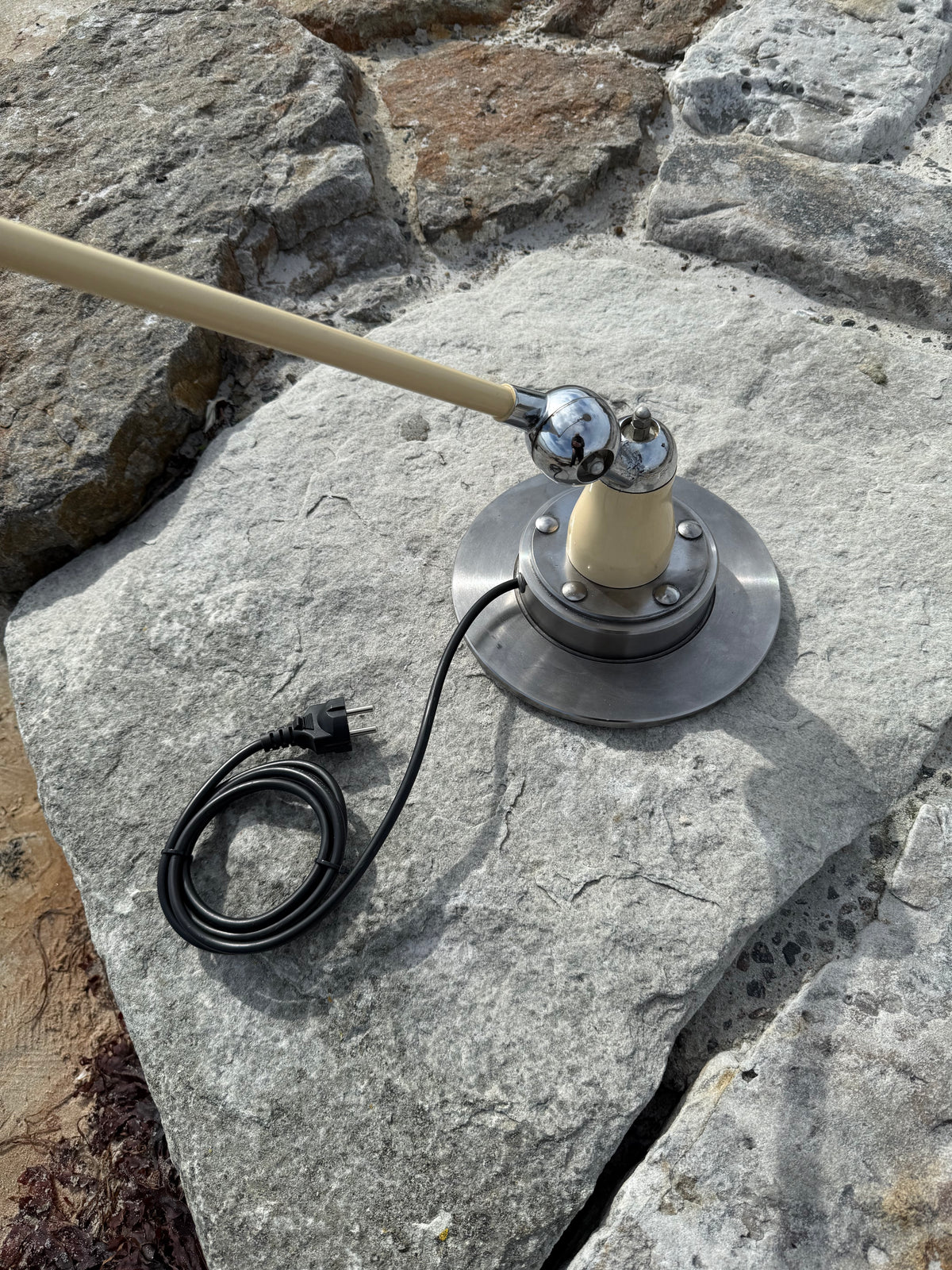 Jieldé bordslampa med två armar och bländskydd (Sällsynt utgåva)