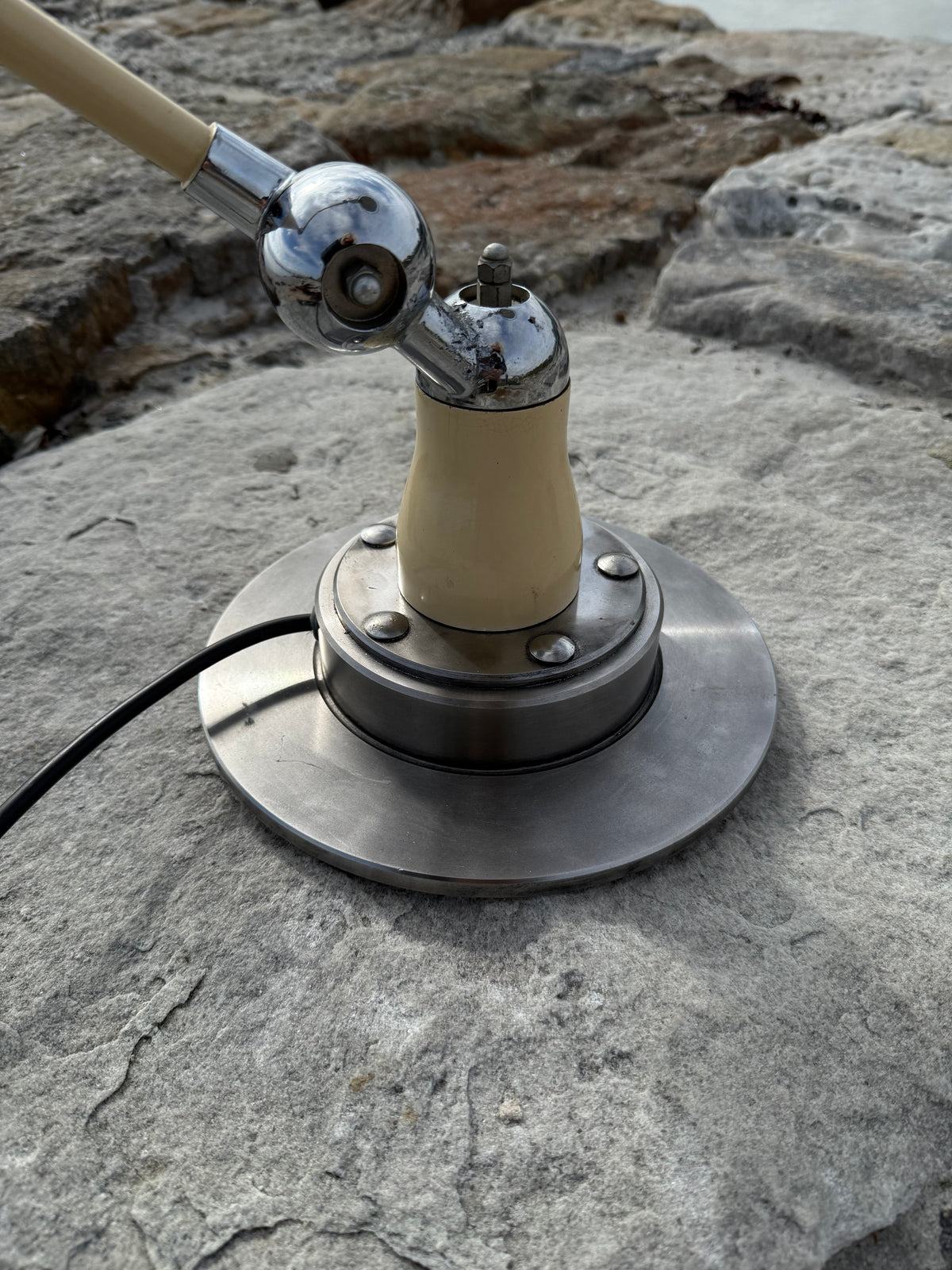 Jieldé bordslampa med två armar och bländskydd (Sällsynt utgåva)