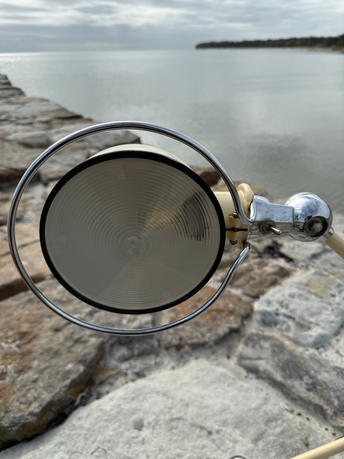 Jieldé bordslampa med två armar och bländskydd (Sällsynt utgåva)