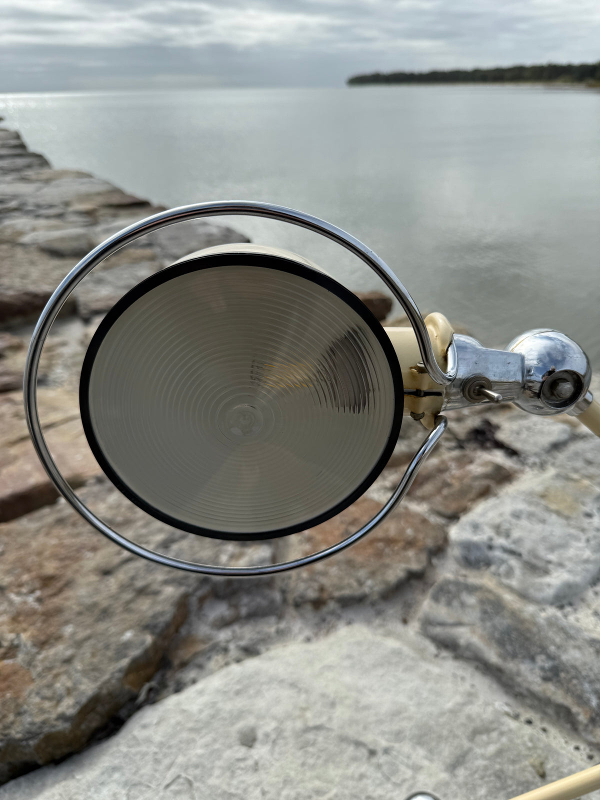 Jieldé bordslampa med två armar och bländskydd (Sällsynt utgåva)