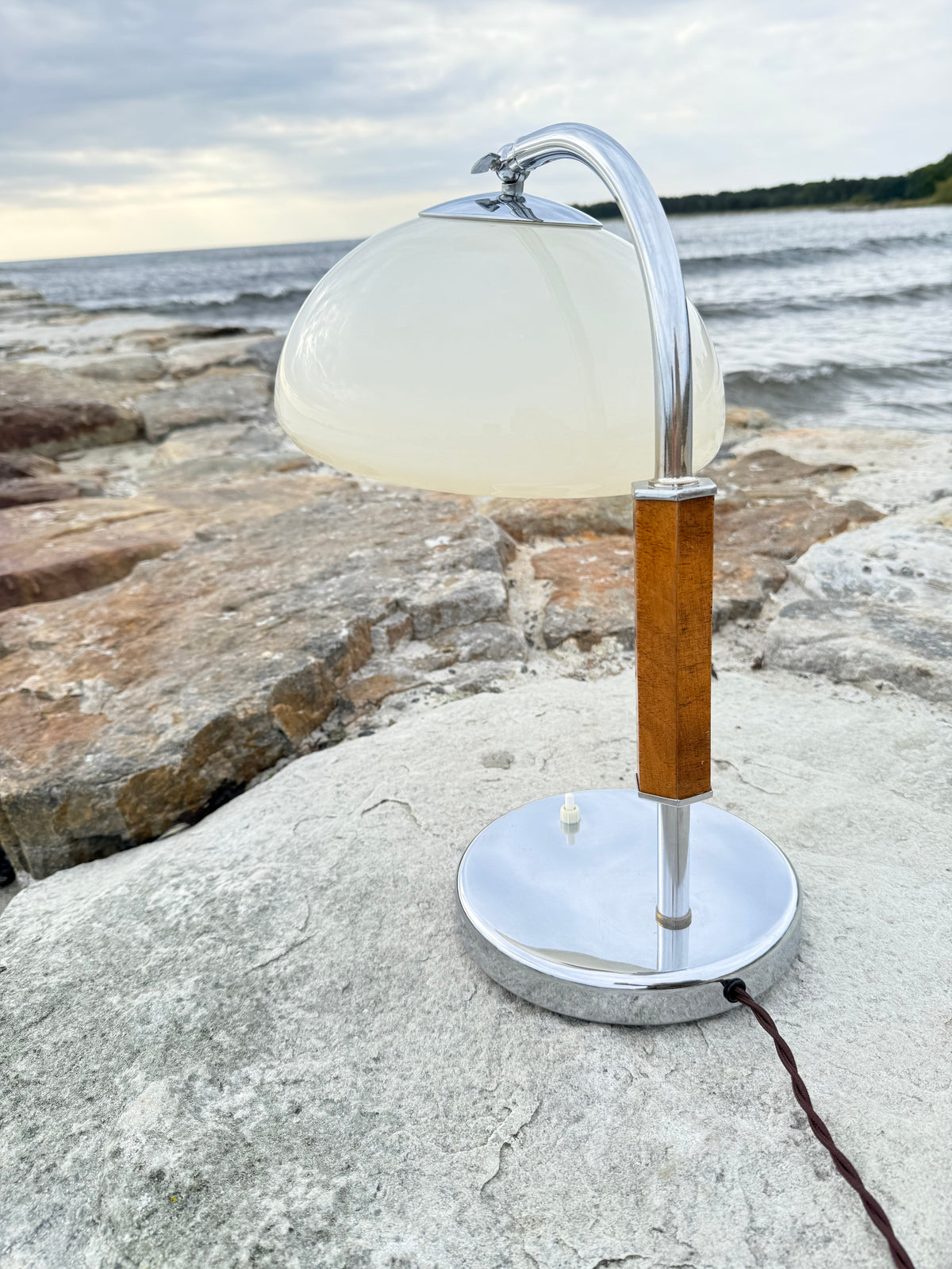 Kaiser Idell 6599 - Original från 1930-talet med glasskärm (Sällsynt)