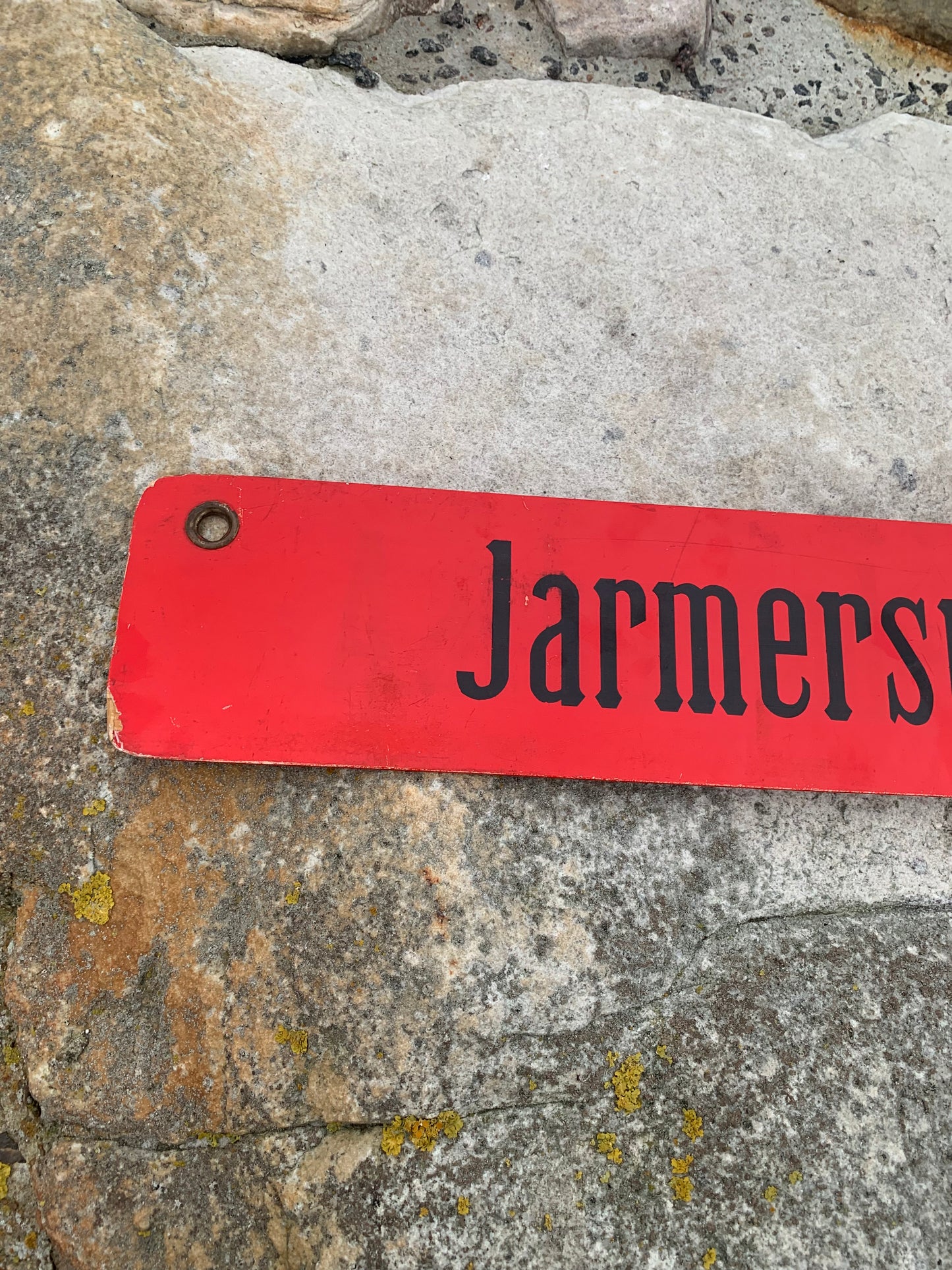 Spårvagnsskylt - Sundbyvester Square/Jarmersplads