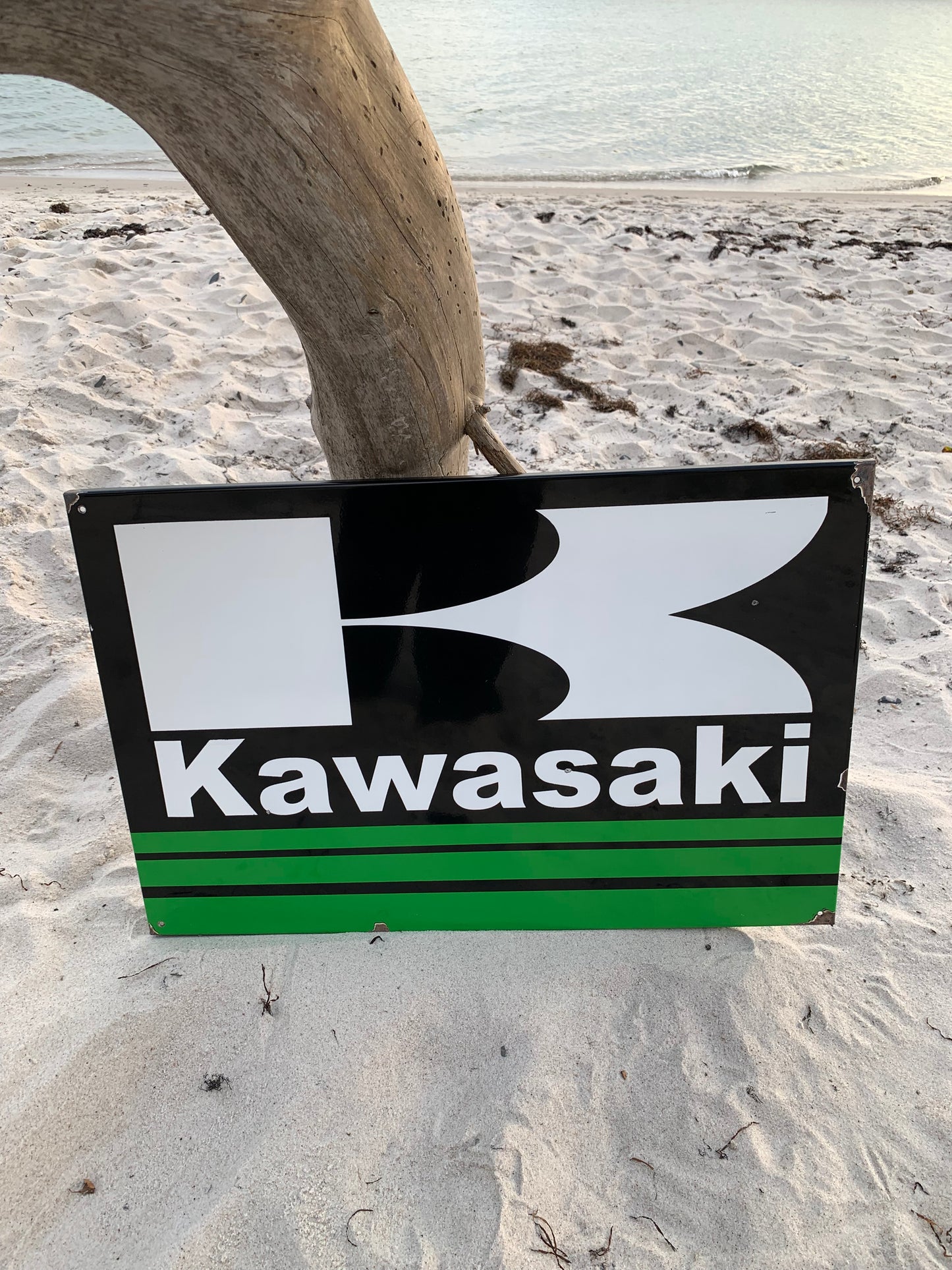 Kawasaki emaljskylt