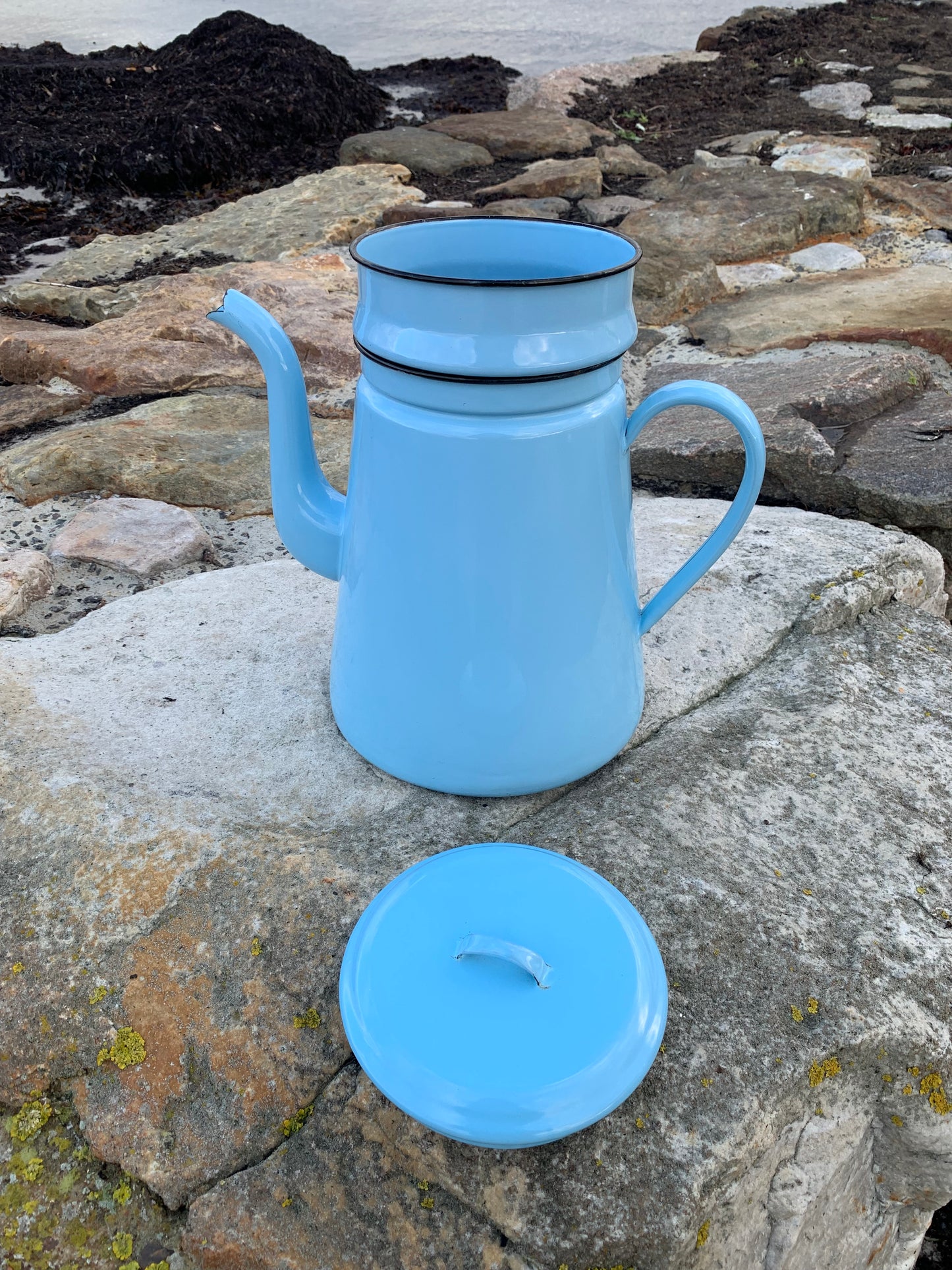 Stor emaljkanna i Glud och Marstrand (sällsynt utgåva)