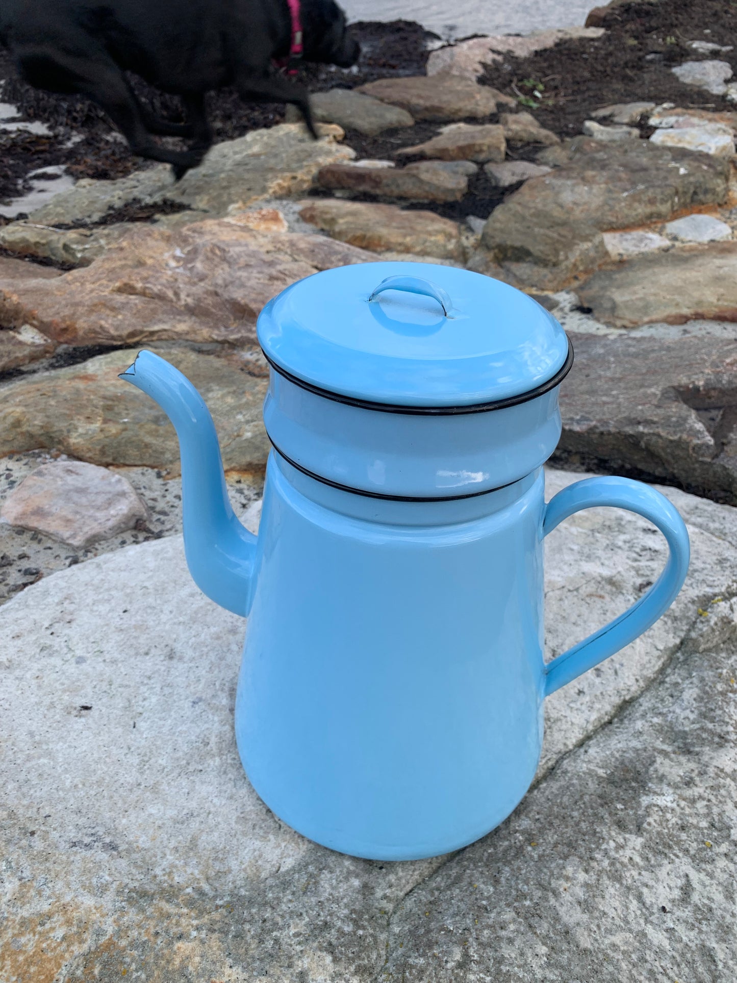 Stor emaljkanna i Glud och Marstrand (sällsynt utgåva)