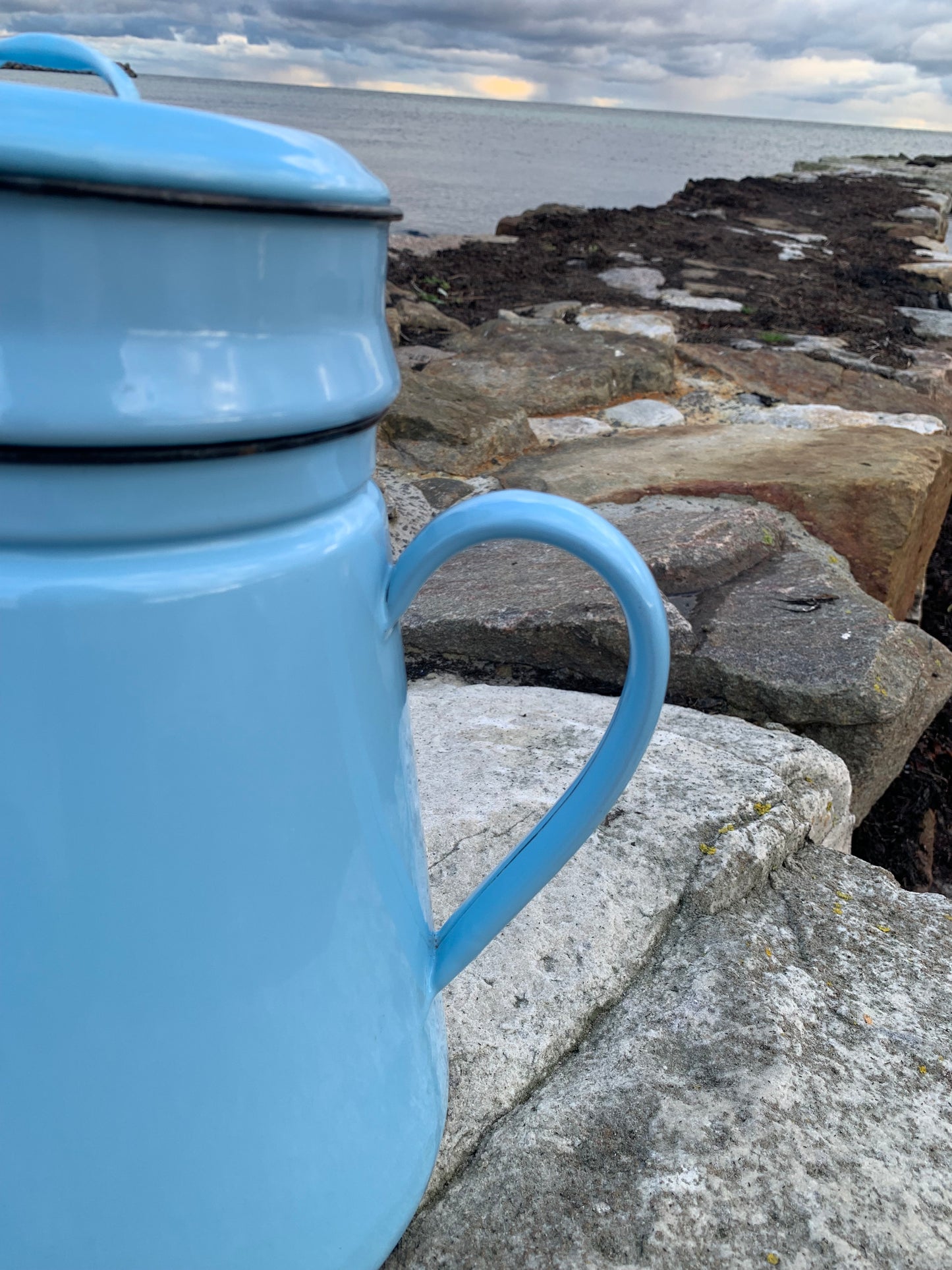 Stor emaljkanna i Glud och Marstrand (sällsynt utgåva)