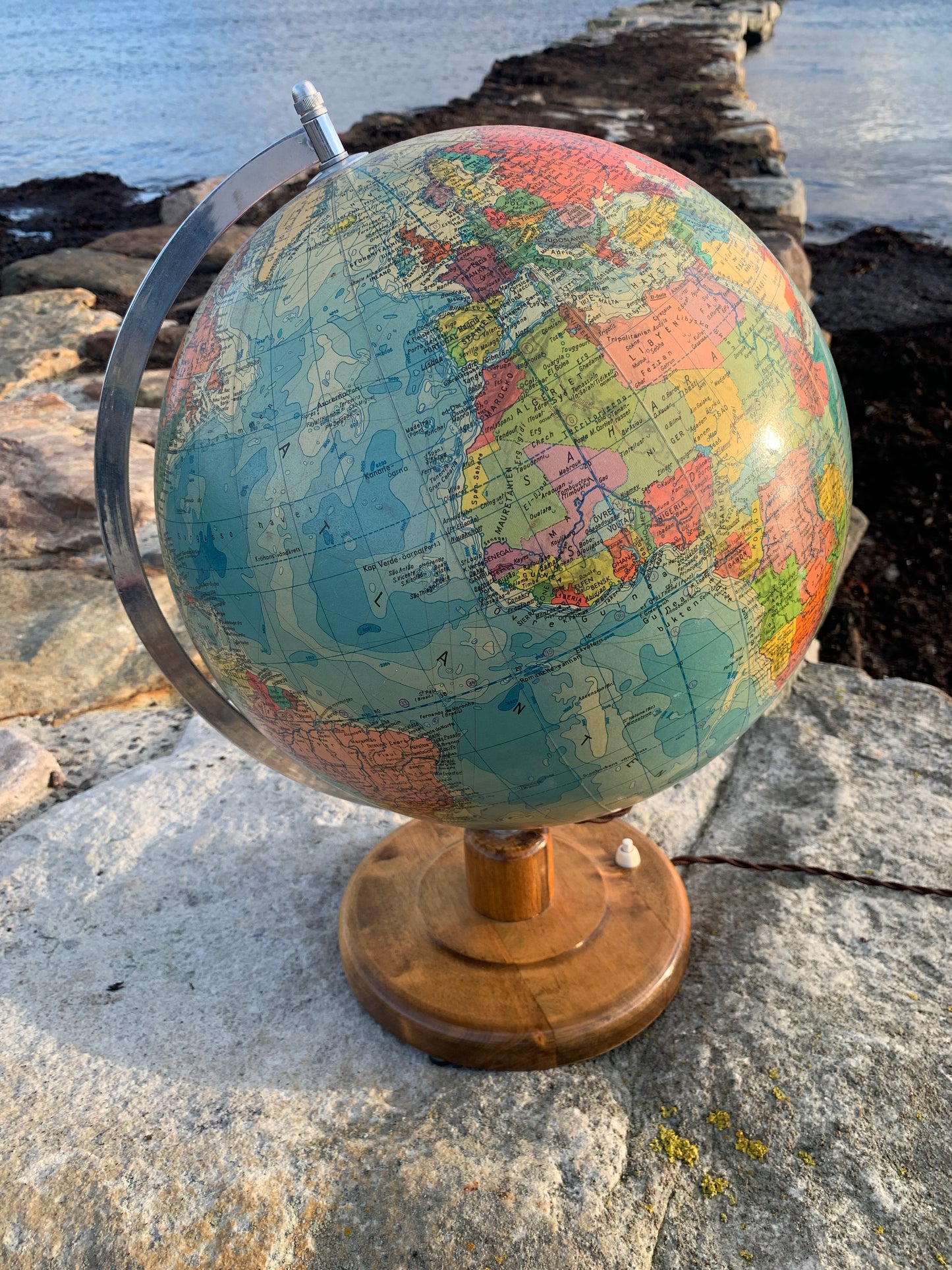 Glasglob med ljus (stor version)