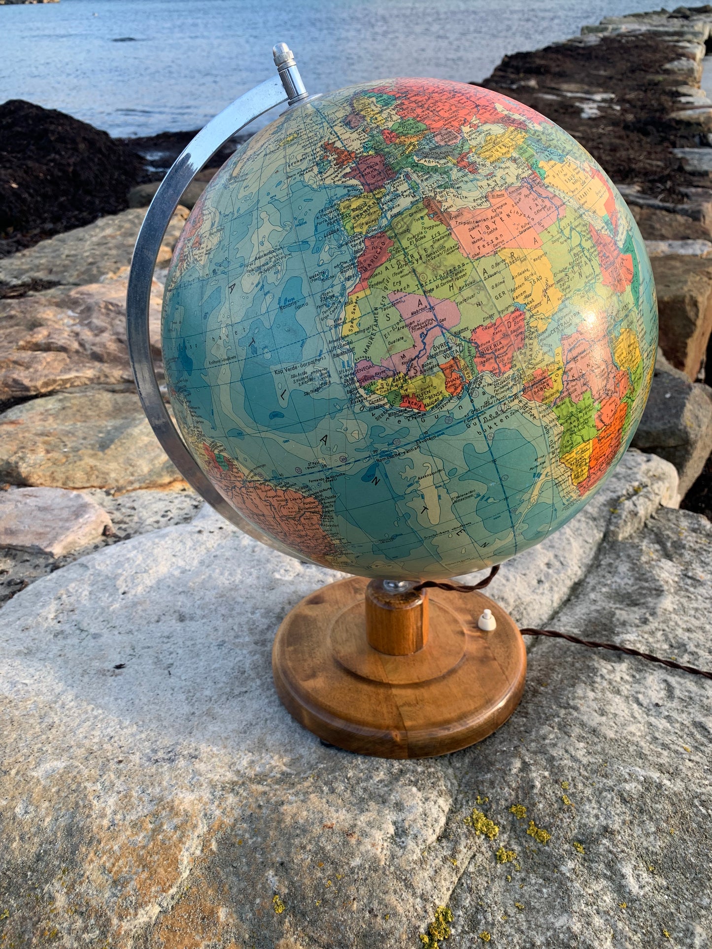 Glasglob med ljus (stor version)