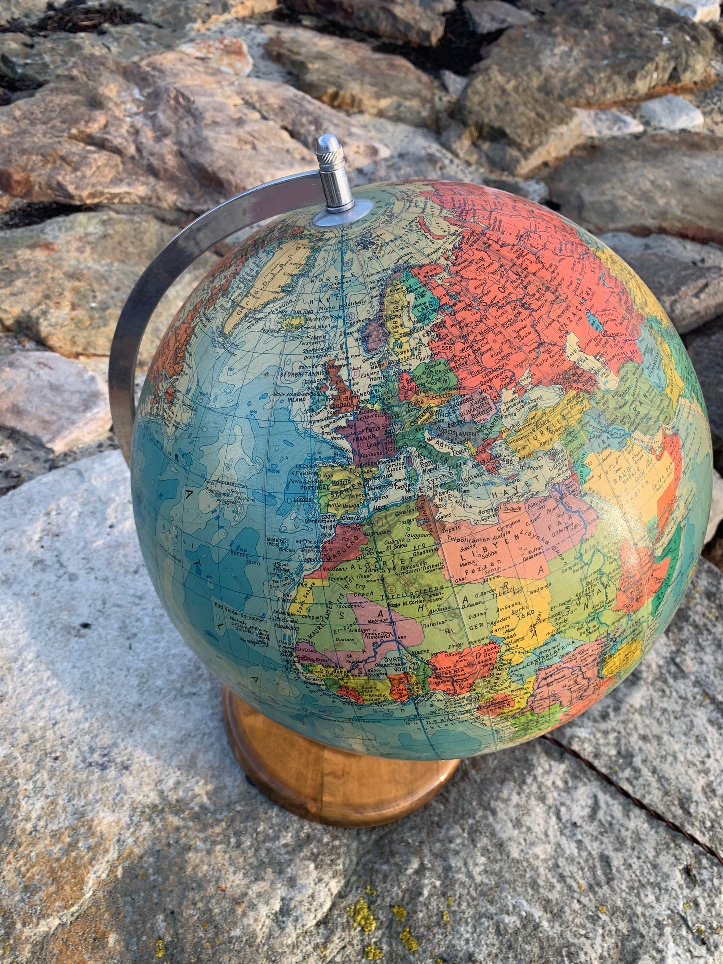 Glasglob med ljus (stor version)