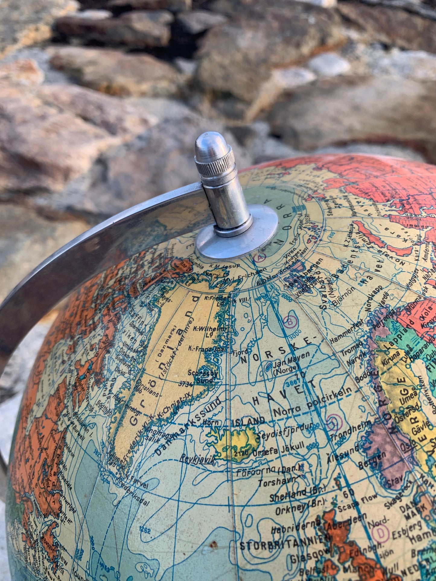 Glasglob med ljus (stor version)