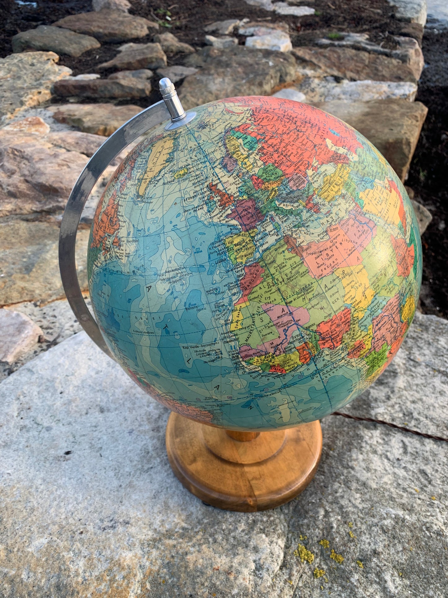 Glasglob med ljus (stor version)