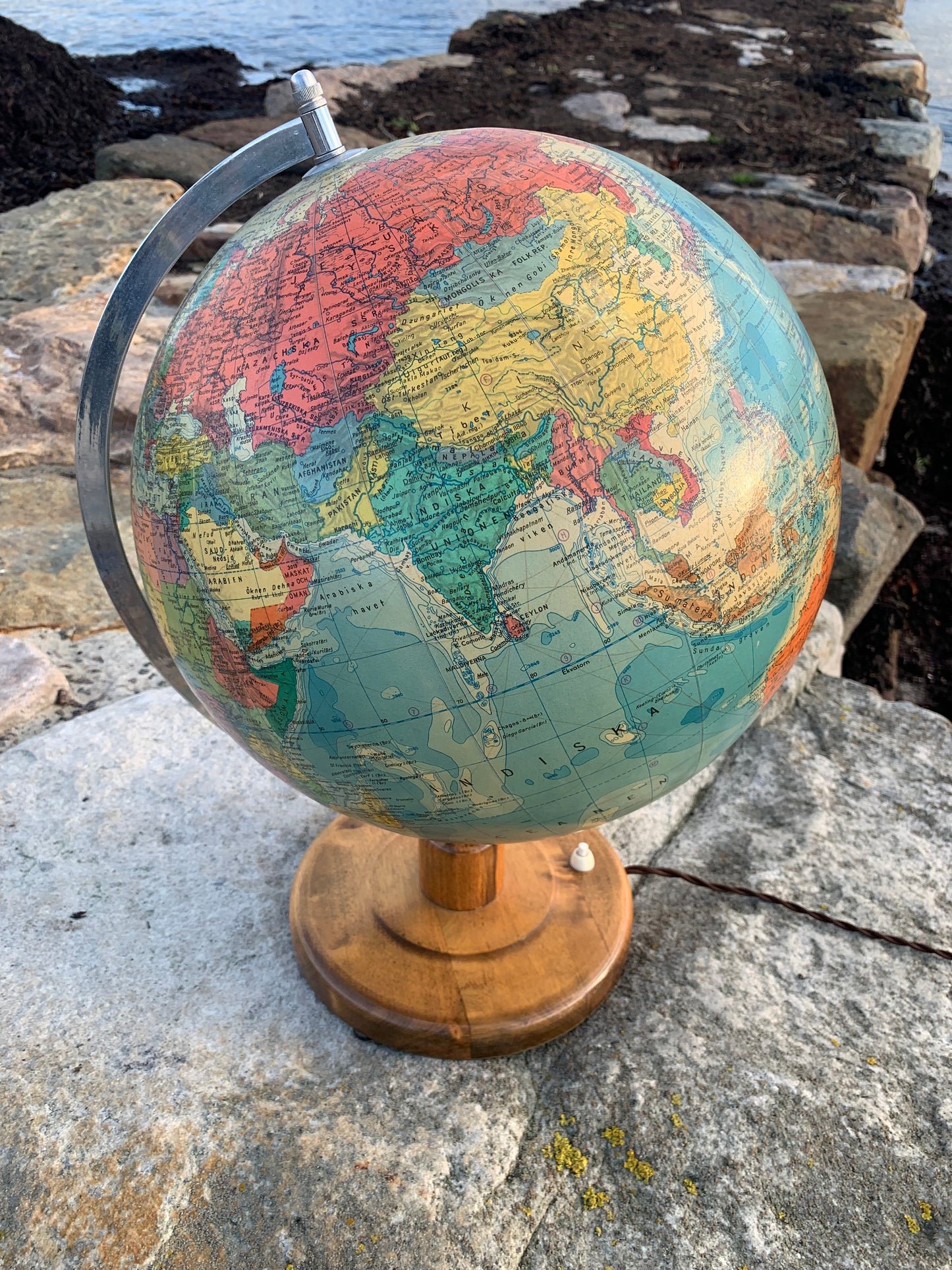 Glasglob med ljus (stor version)