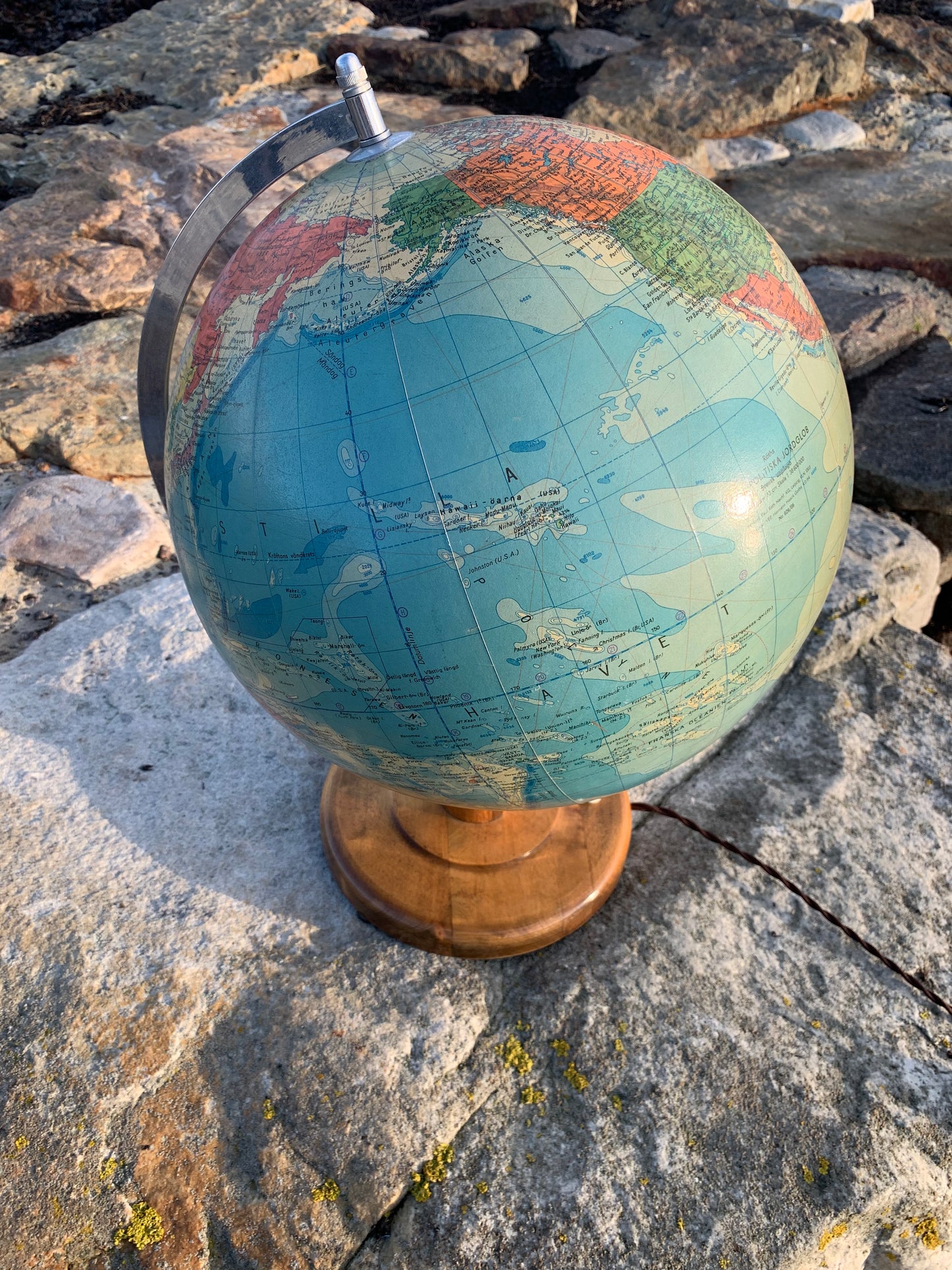 Glasglob med ljus (stor version)