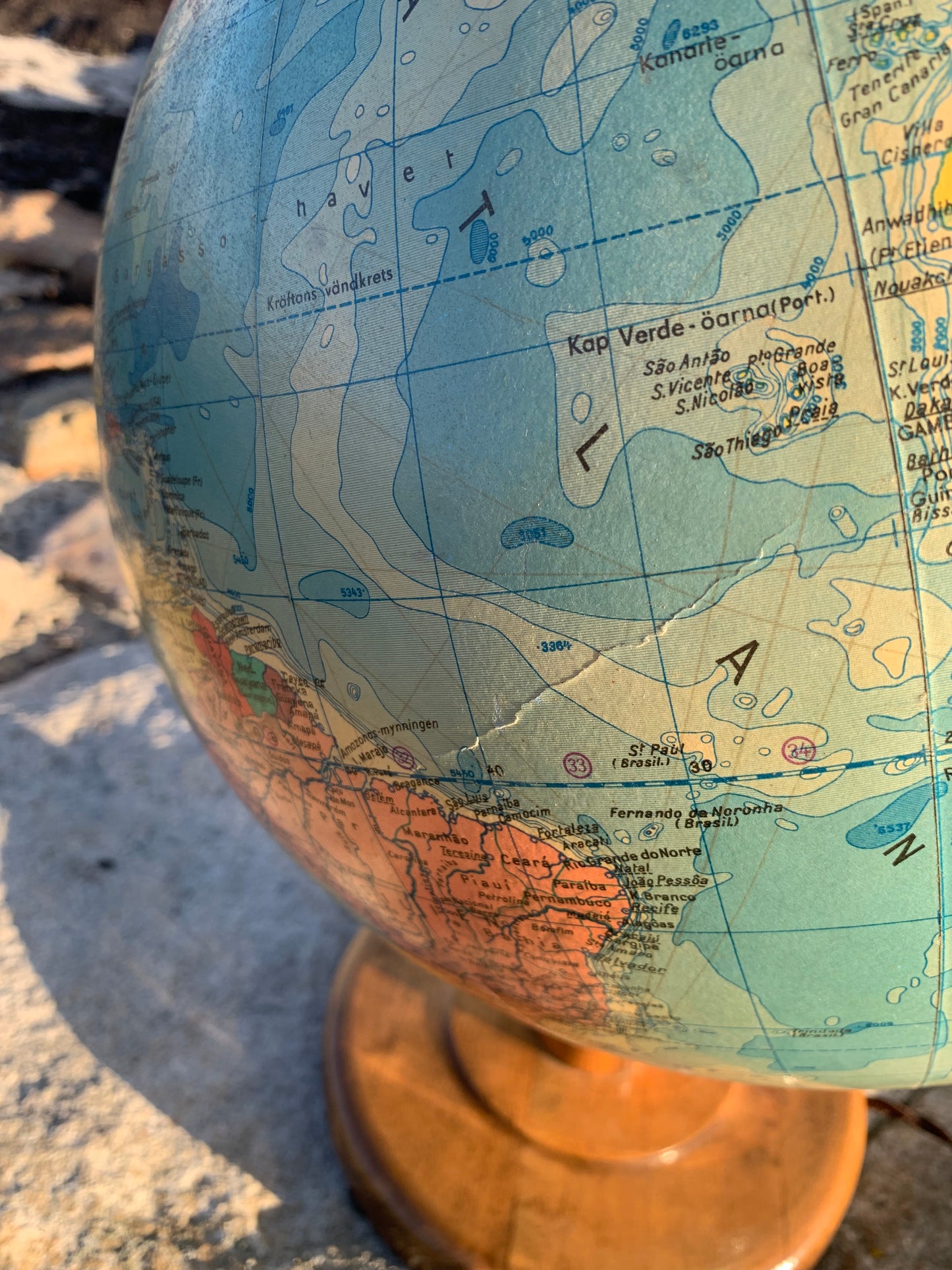 Glasglob med ljus (stor version)