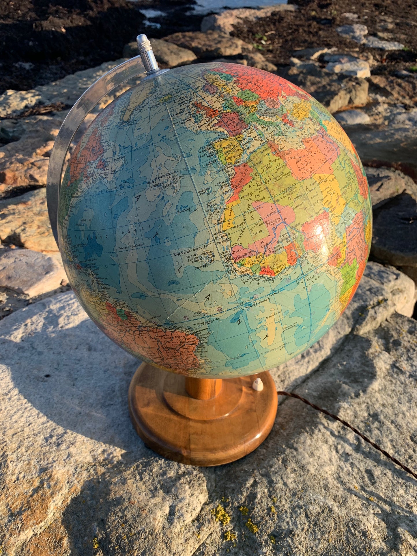 Glasglob med ljus (stor version)