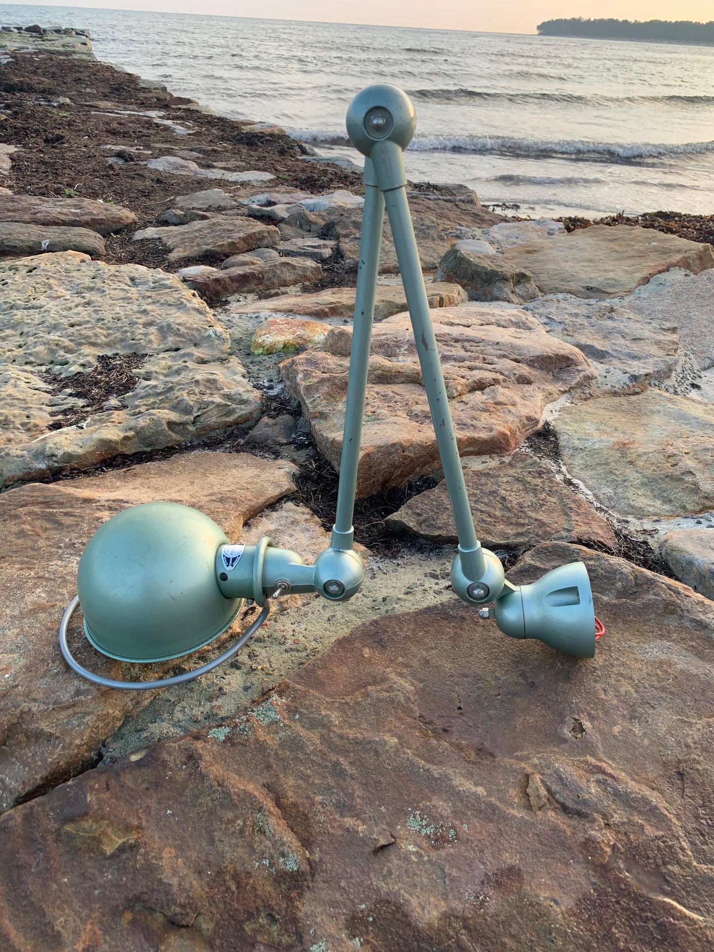 Jieldé vägg-/taklampa med två armar - Grön