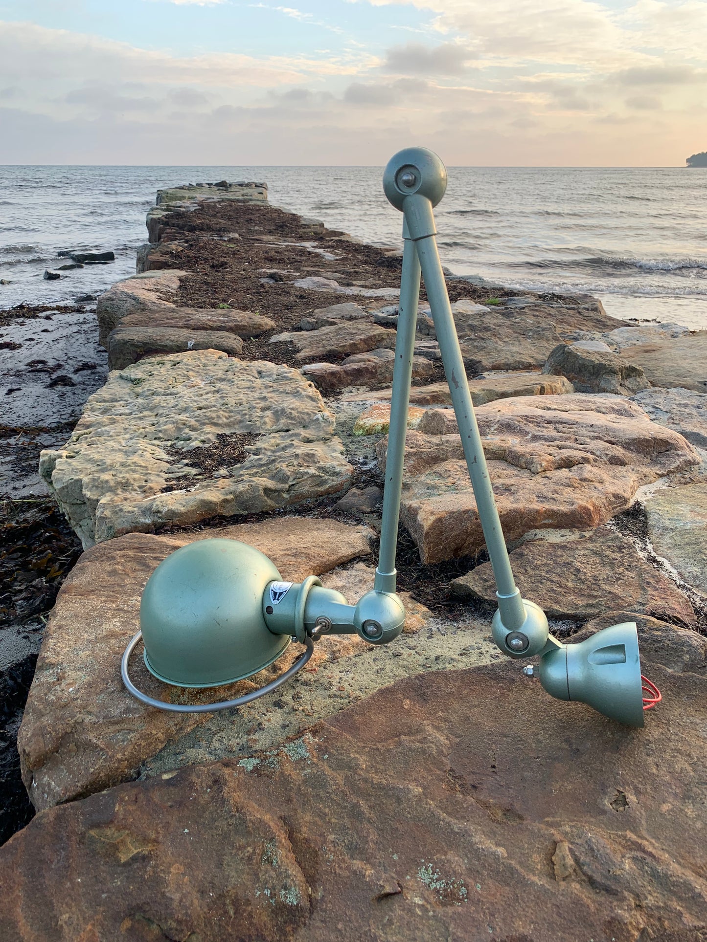 Jieldé vägg-/taklampa med två armar - Grön