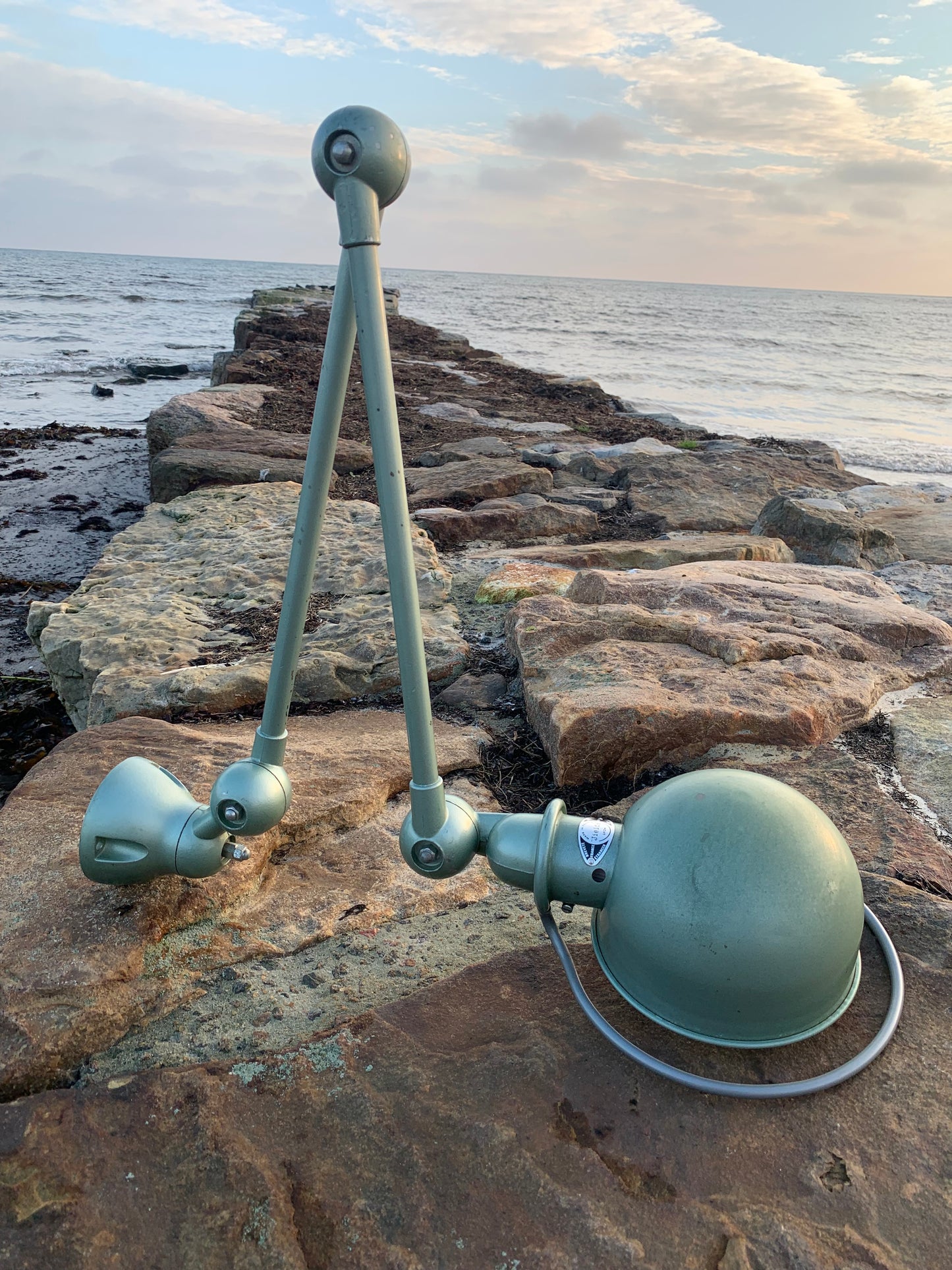 Jieldé vägg-/taklampa med två armar - Grön