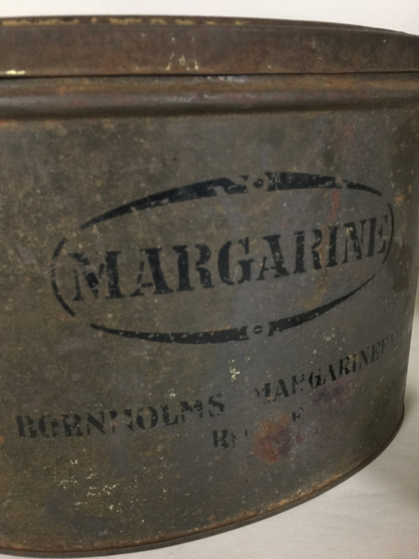 Margainburk från Bornholms margarinfabrik